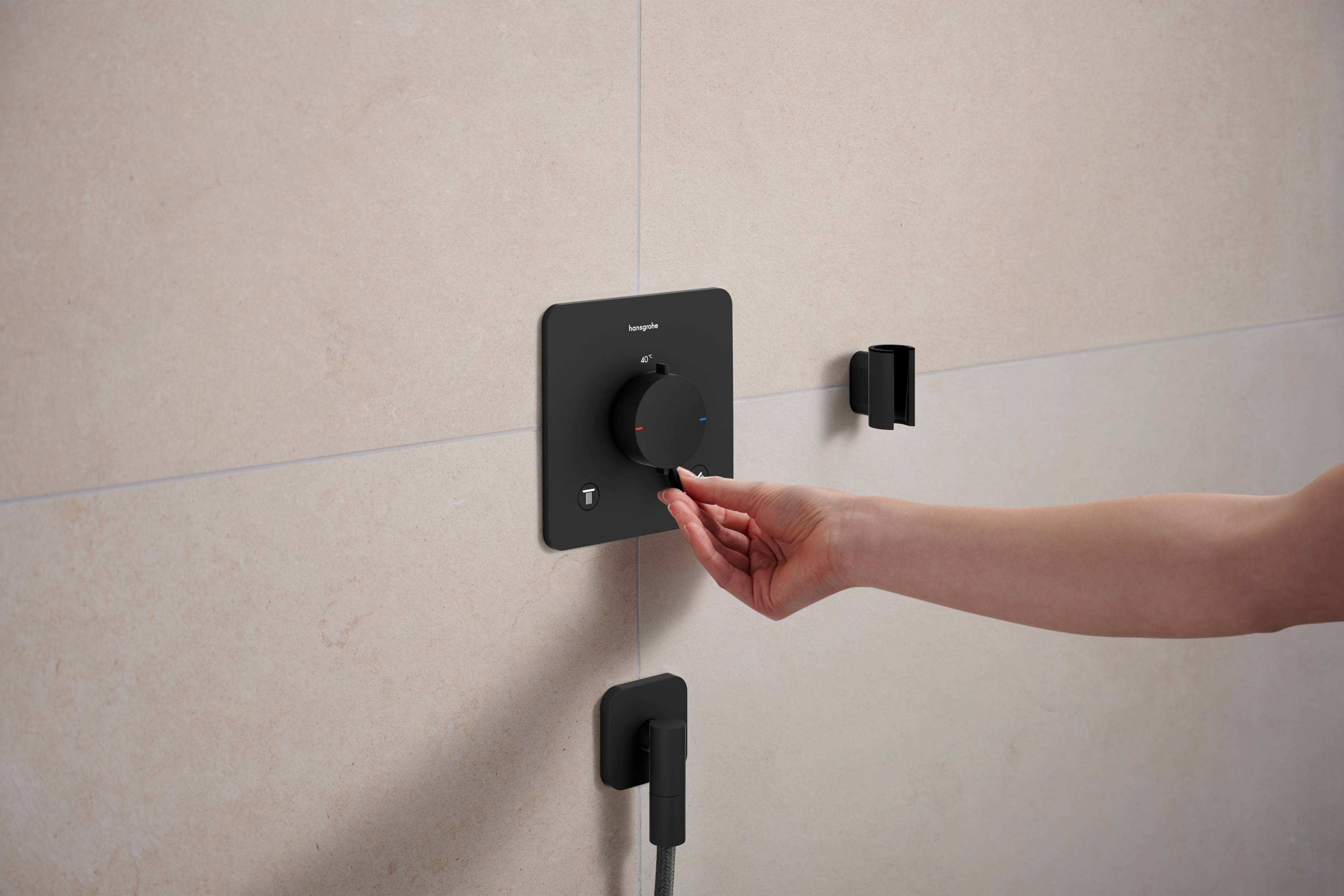 hansgrohe Thermostat UP Ecostat Comfort Q Fertigset 2 Verbraucher MSW, 1 Stk.