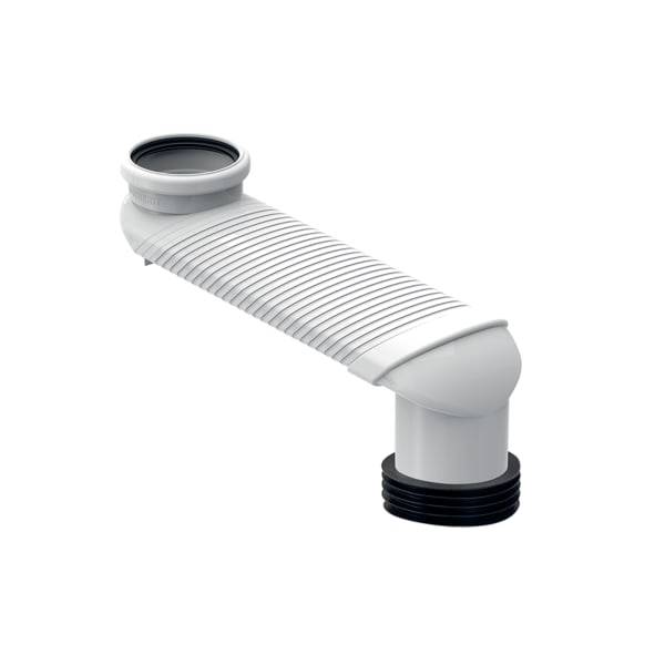 Geberit Versprungbogen für Stand-WC, 90mm, ABS, 131199111