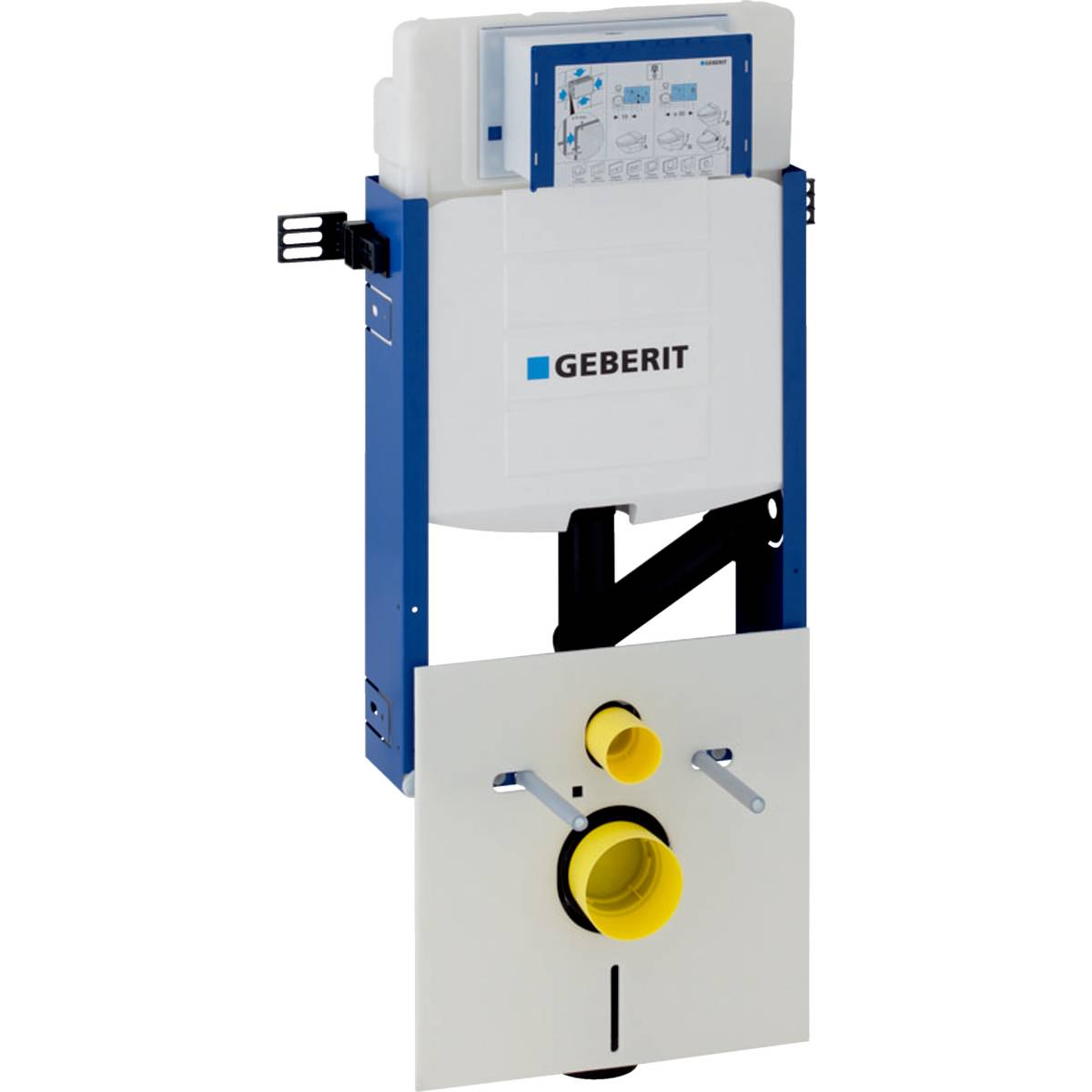 Geberit Kombifix Element für Wand-WC 108cm, mit Sigma Unterputzspülkasten 12cm, Geruchsabsaugung Abluft