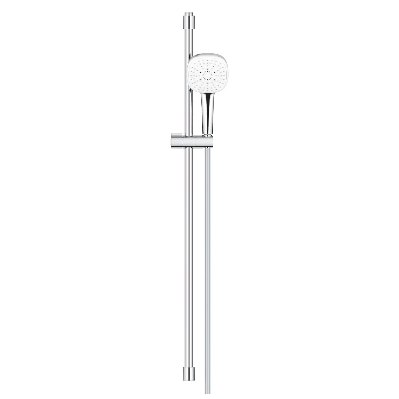 Grohe Tempesta Cube 110 Brausestangenset, 900mm, Relexaflex 1750mm, 3 Strahlarten, Durchfl. 13,5 l/min, Chrom, 27789003