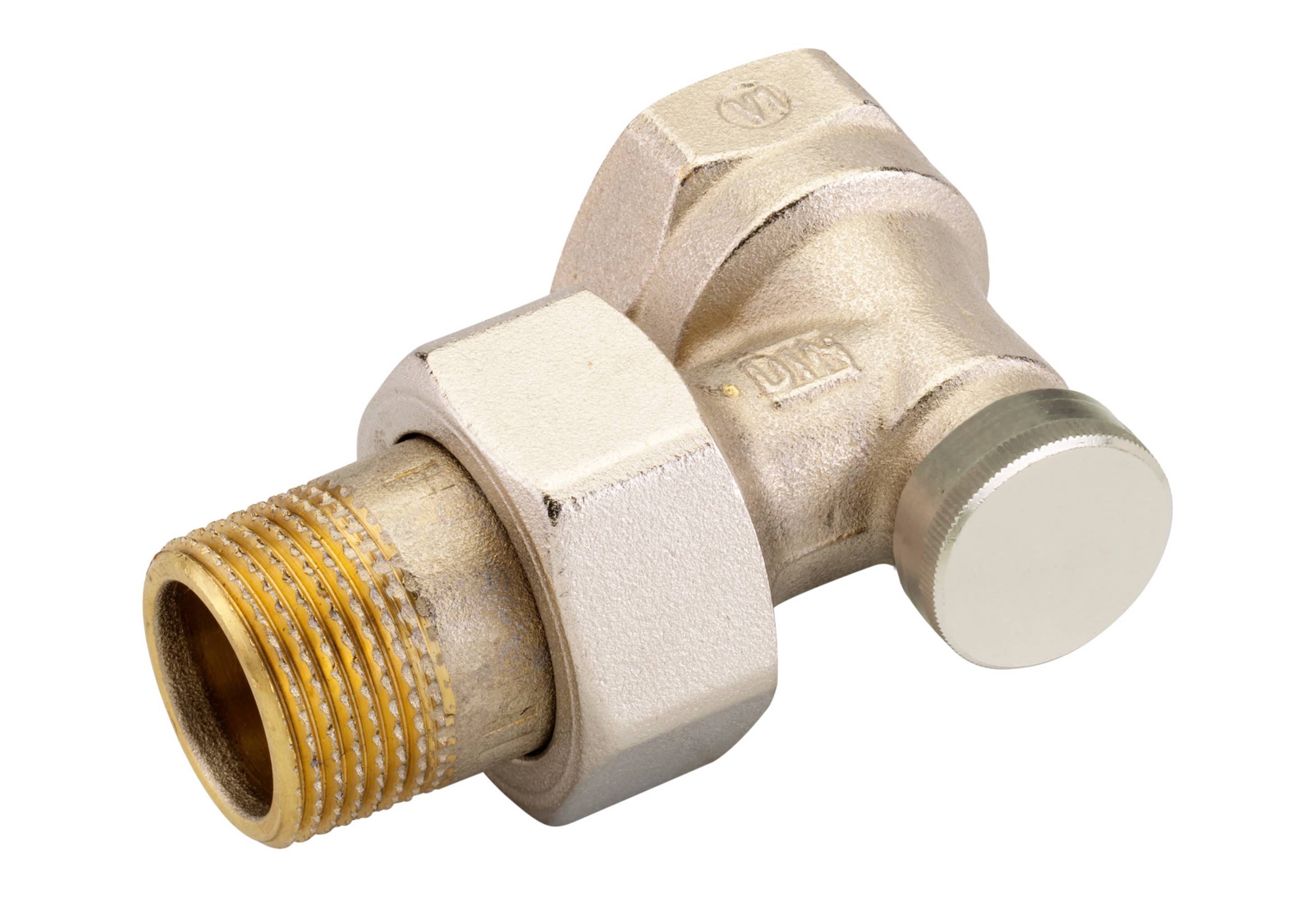 Danfoss RLV-S 20 Rücklaufverschraubung R 3/4, Eck, absperrbar, 1 Stk.