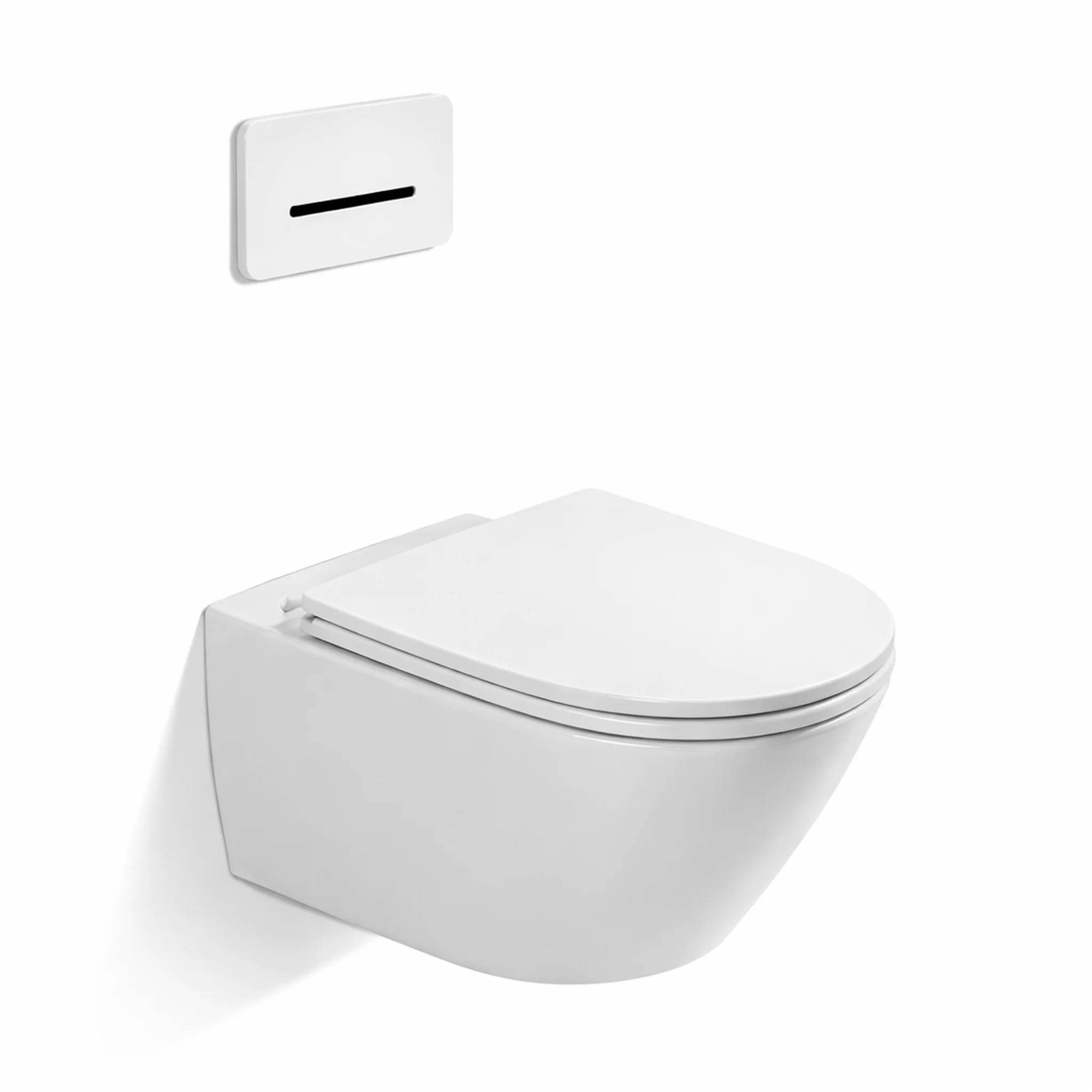 Villeroy & Boch Combi-Pack Tiefspül- Wand-WC, spülrandlos + WC-Sitz, Weiß, 1 Stk.