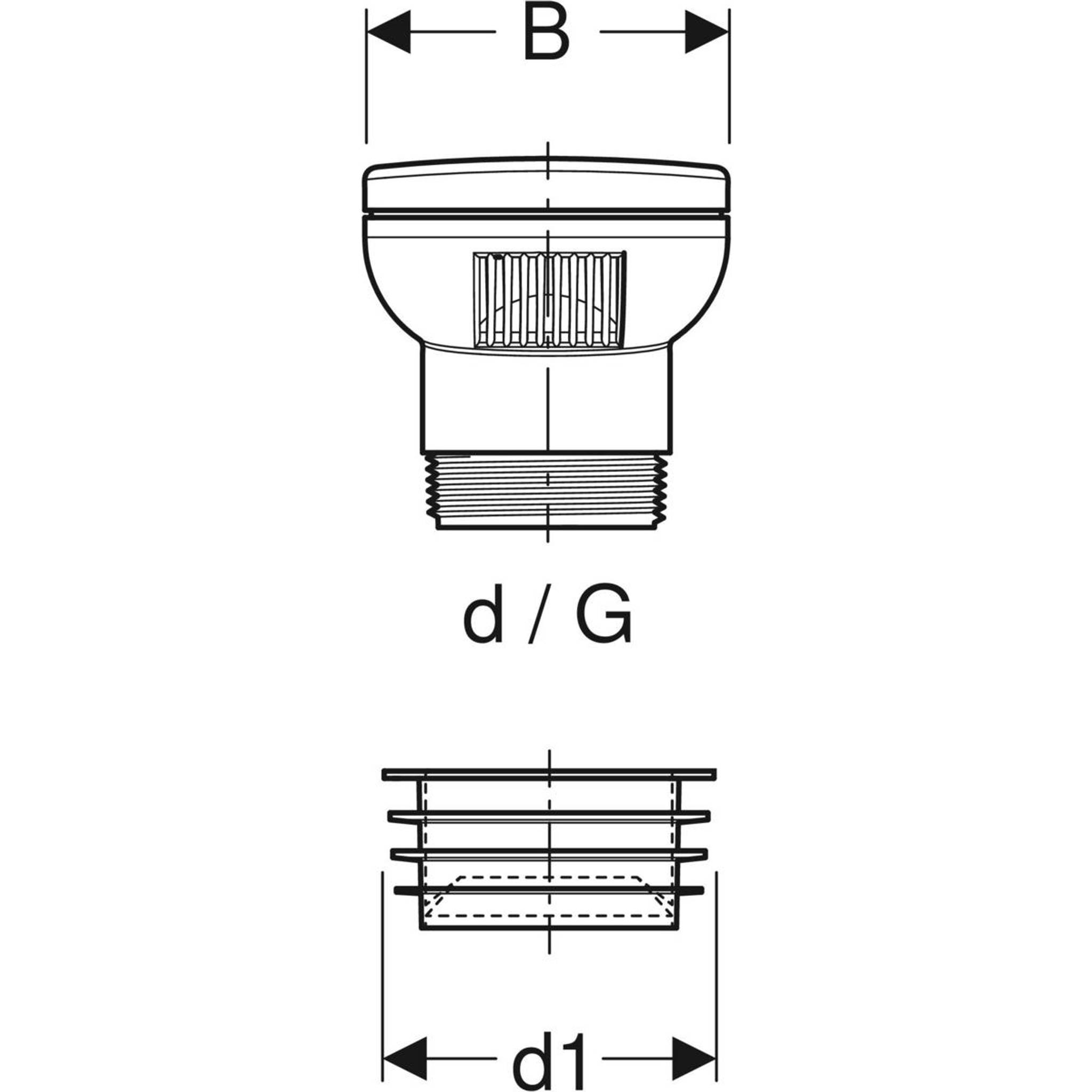 Geberit Rohrbeluefter d32-63mm, 1 Stk.