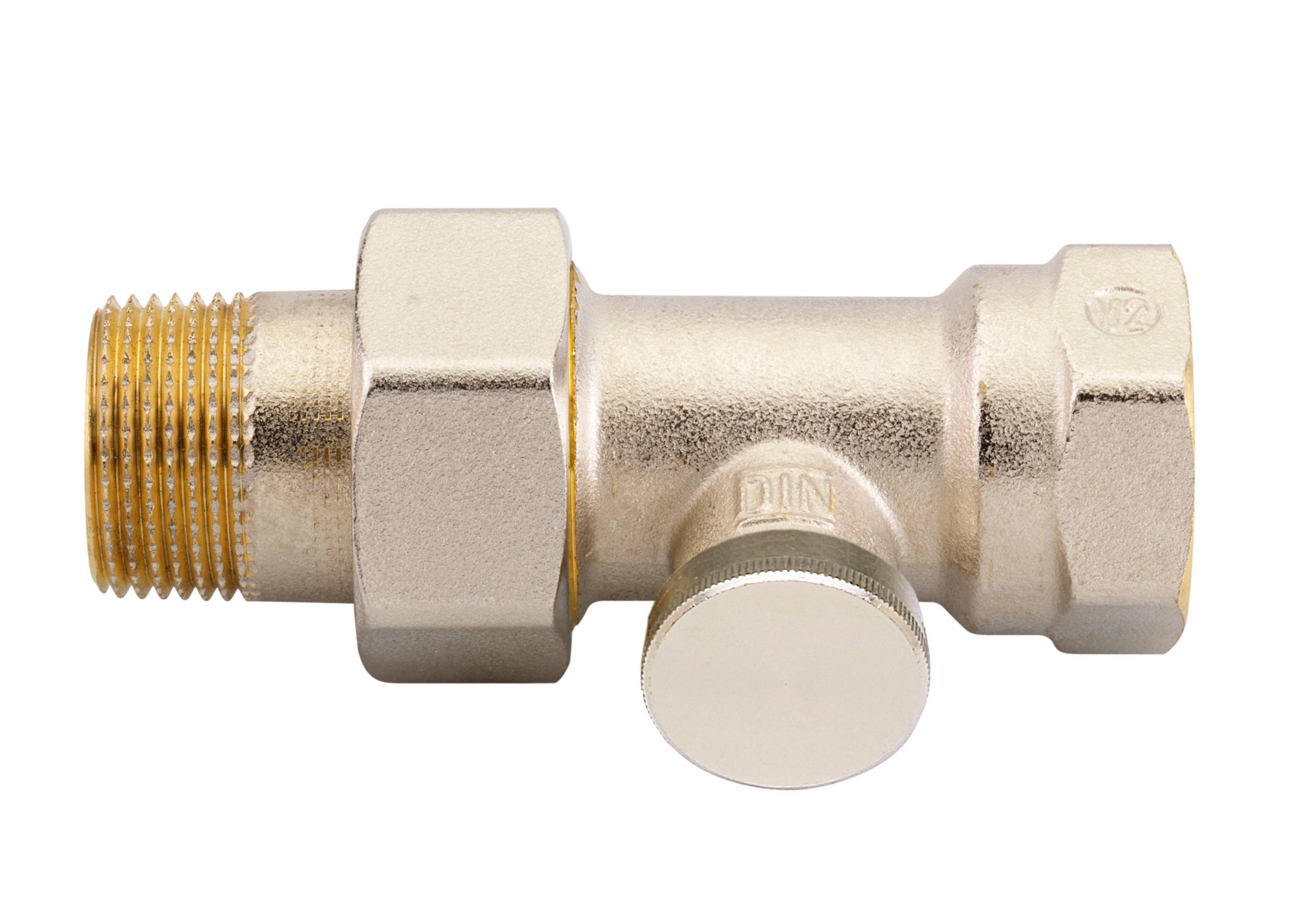 Danfoss RLV-S 20 Rücklaufverschraubung R 3/4, Durchgang, absperrbar, 1 Stk.