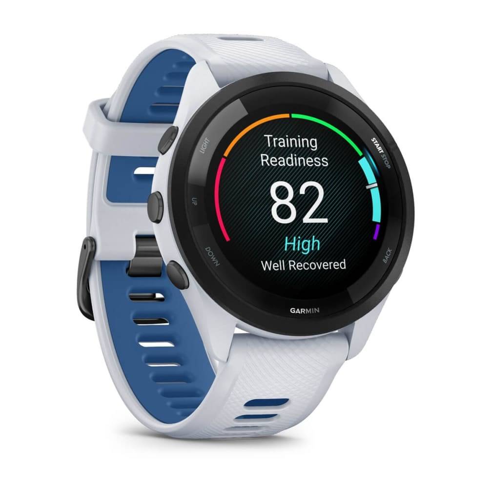 Garmin Forerunner 265 - 46 mm - Whitestone - intelligente Uhr mit Riemen - Handgelenkgröße: 135-205 mm - Anzeige 3.25 cm