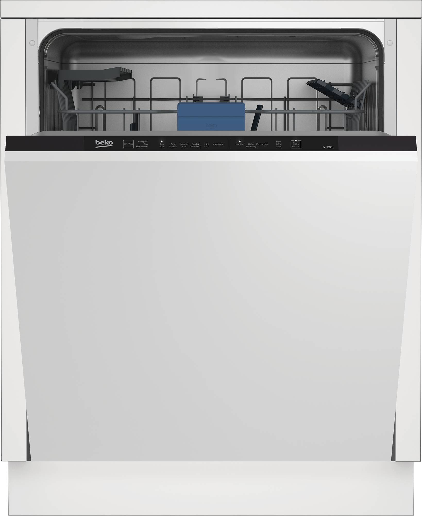 BEKO BDIN16O30, Voll integriert, Standardgröße (60 cm), LED, Edelstahl, 14 Maßgedecke, C