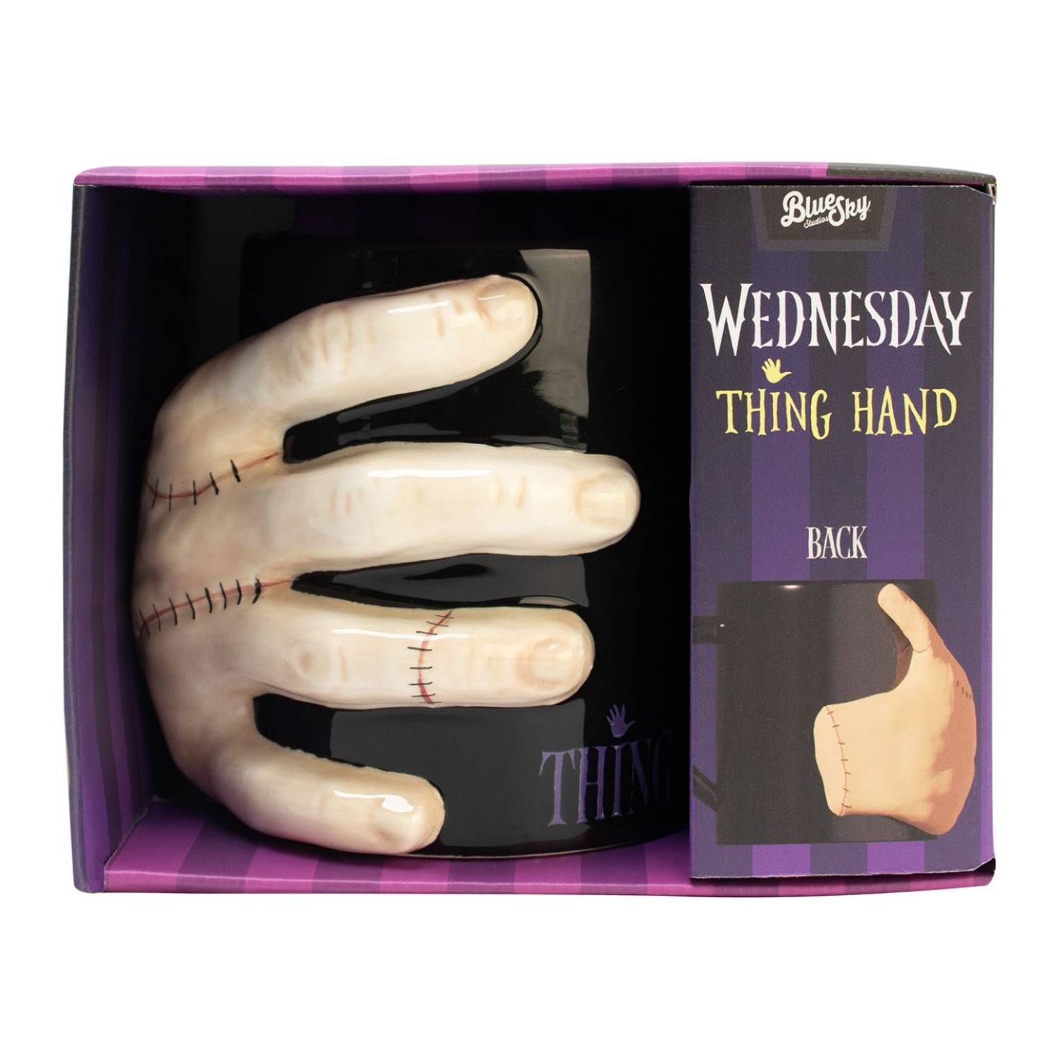 BLUE SKY Thumbs Up WD717775, Einzelbild, 0,33 l, Beige, Schwarz, Tasse, Universal, 1 Stück(e)
