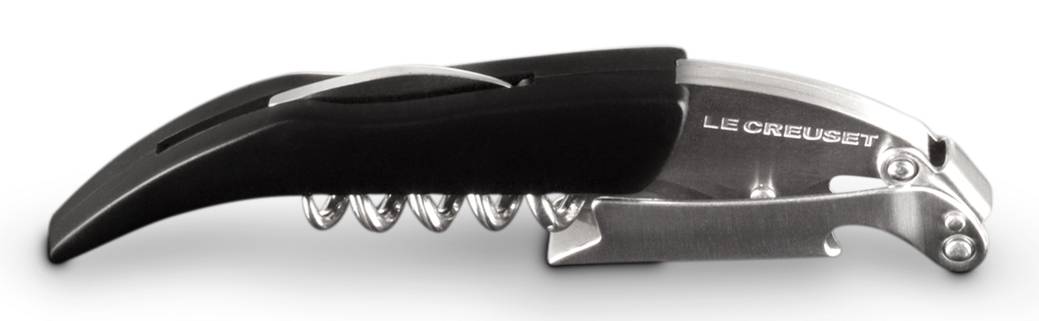 Le Creuset 49133000000100, Sommeliermesser, Schwarz, Grau, Edelstahl, China, 128 mm, 36 mm