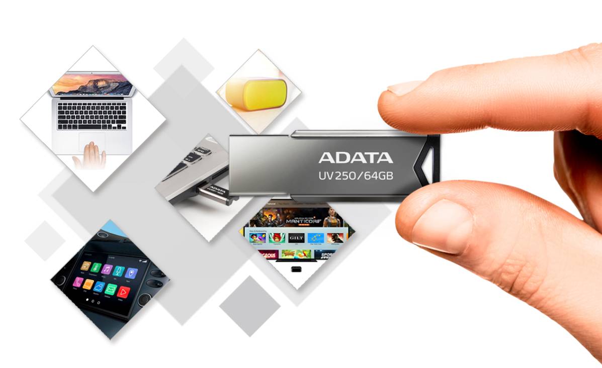 ADATA UV250 - USB-Flash-Laufwerk - 16 GB - USB