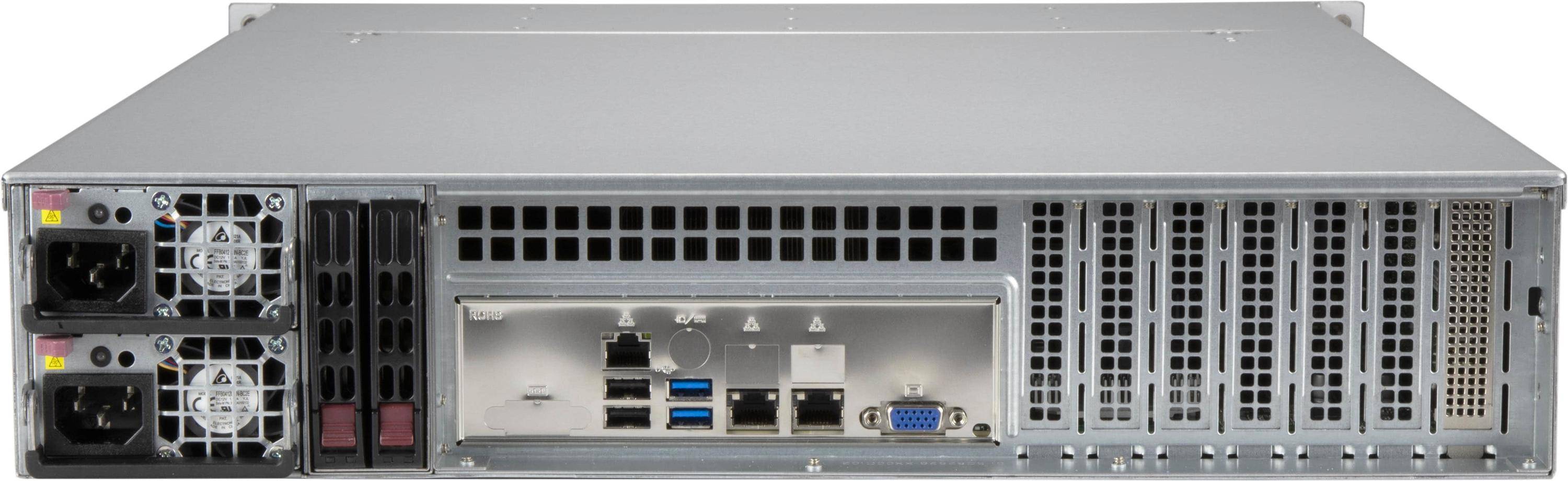 Supermicro CSE-826BAC12-R802LPB, Rack, Server, Grau, ATX, EATX, 800 W, 3.5"