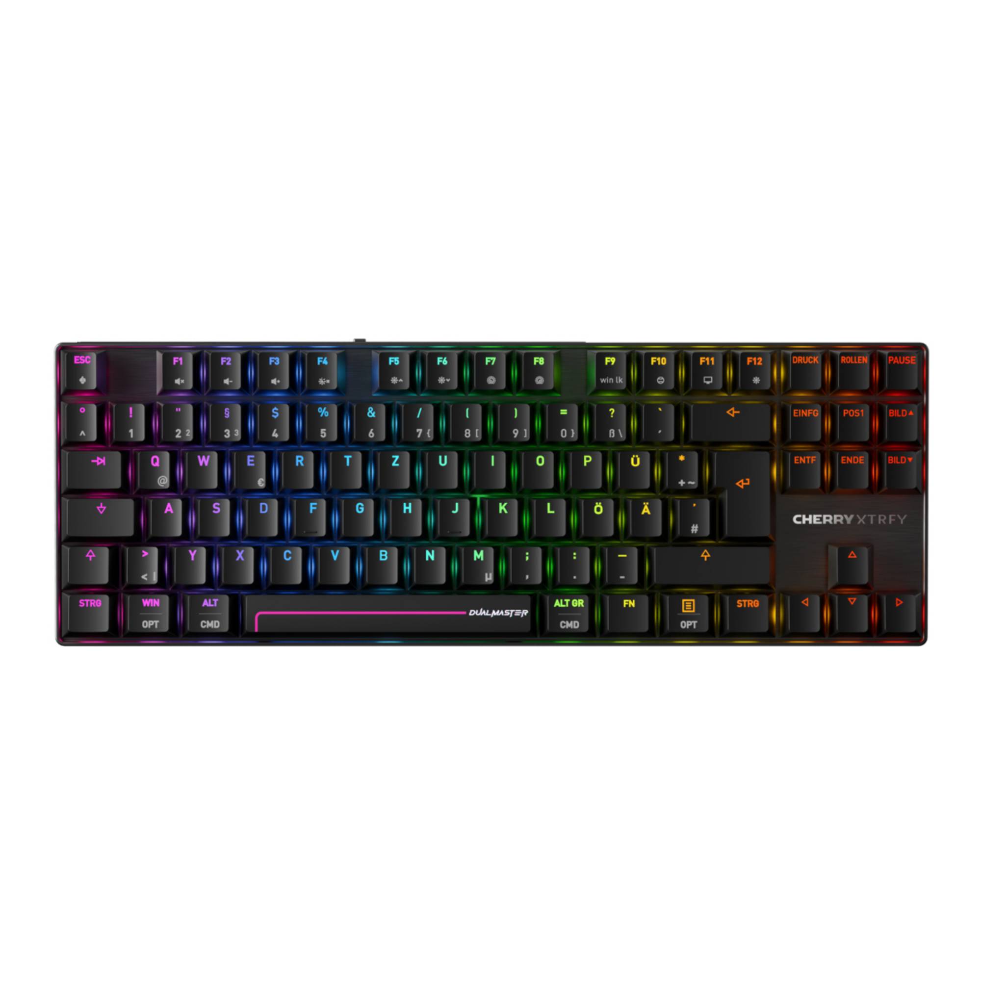 CHERRY XTRFY MX 8.2 Wireless Tastatur RGB DE MX Silb TKL 80% Eingabe / Ausgabe Mäuse &amp; Tastaturen