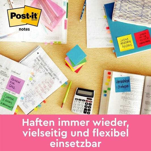 3M - Post-it 653-POP - Notizen - 38 x 51 mm - 1200 Blatt (12 x 100)