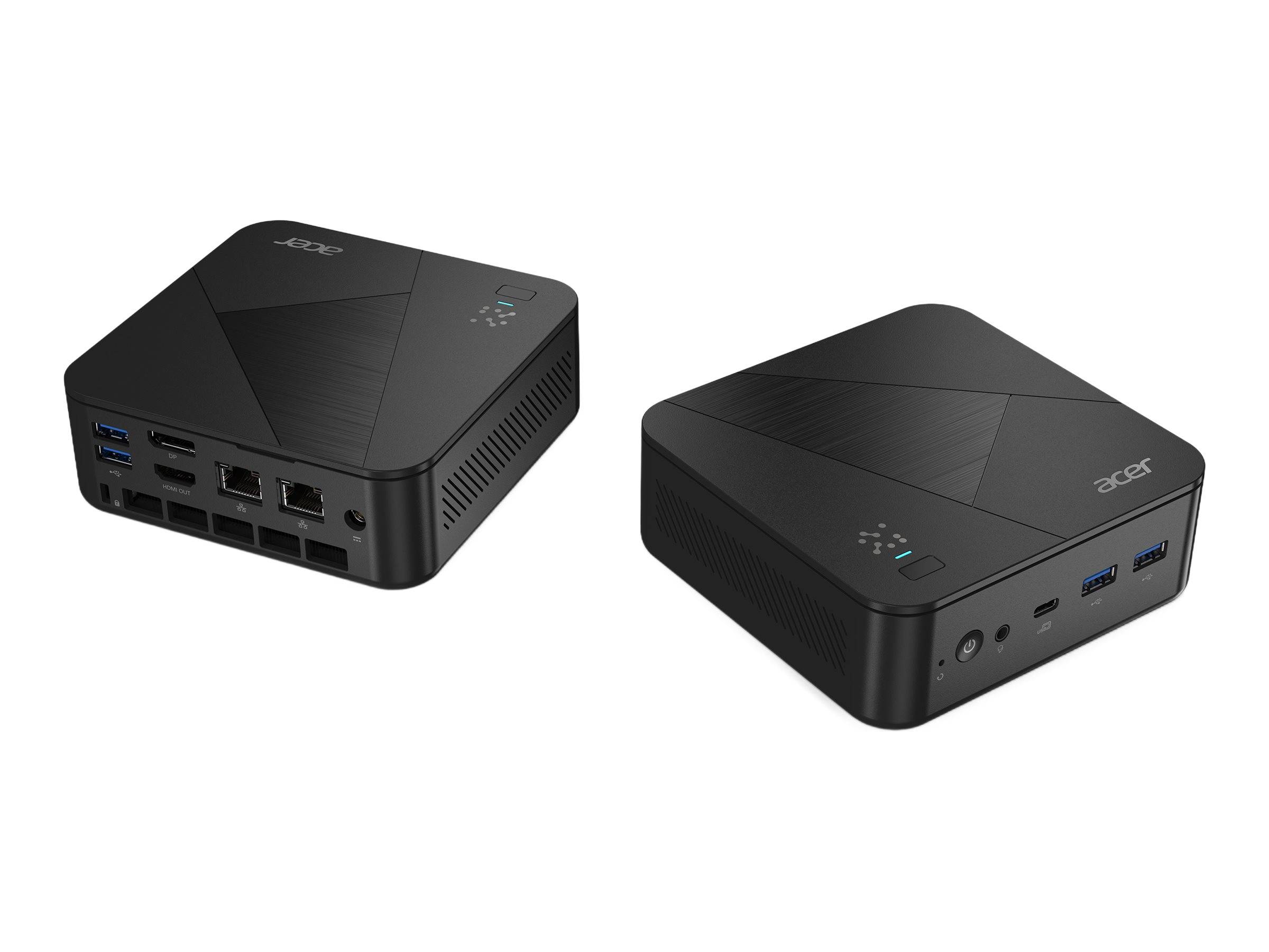 Acer Revo Box AI RB102-LNL - Barebone - Mini-PC - 1 x Core Ultra 7 256V / 2.2 GHz - RAM 16 GB - SSD 1.024 TB - Intel Arc