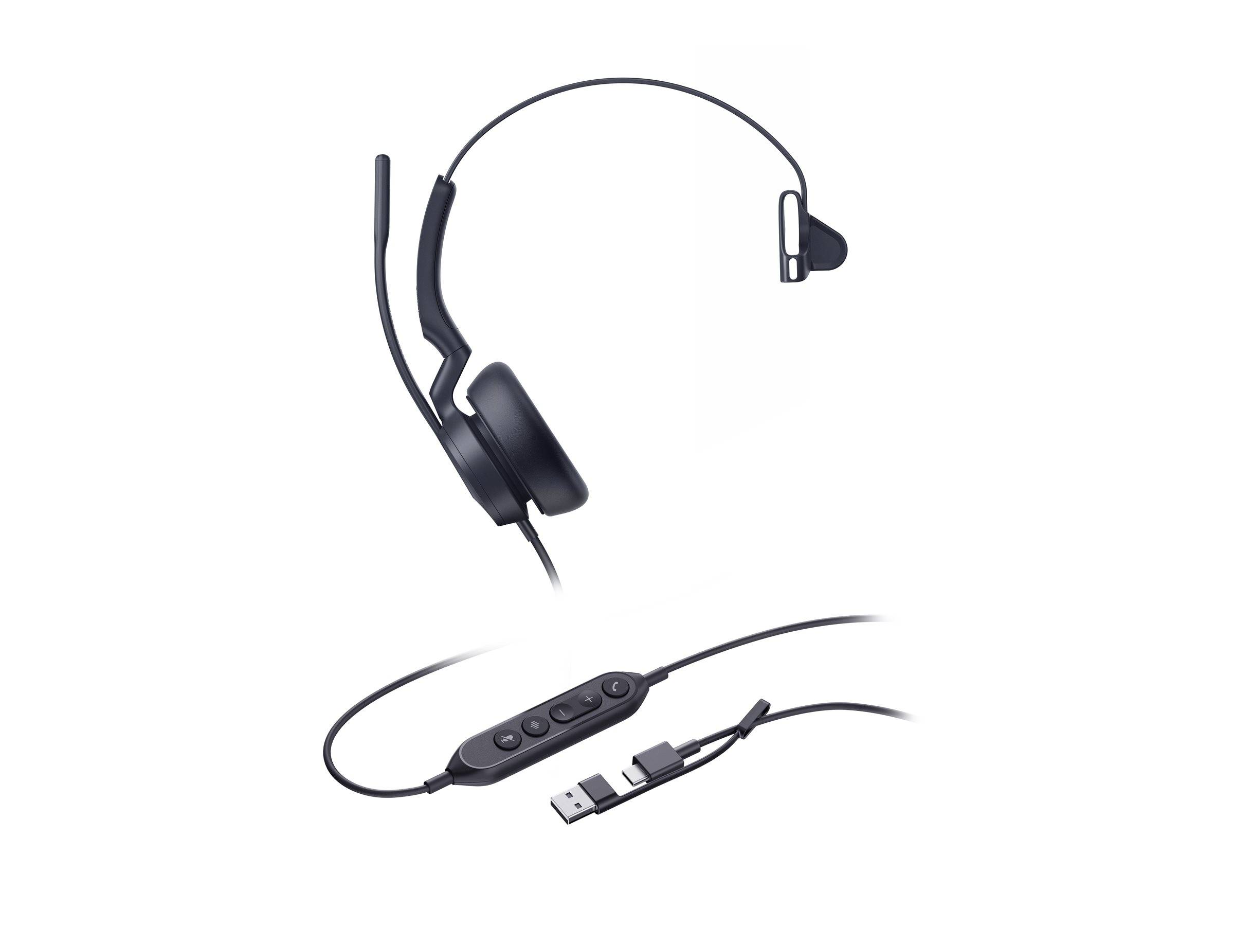 Yealink Headset UH 46 Mono USB-C/A