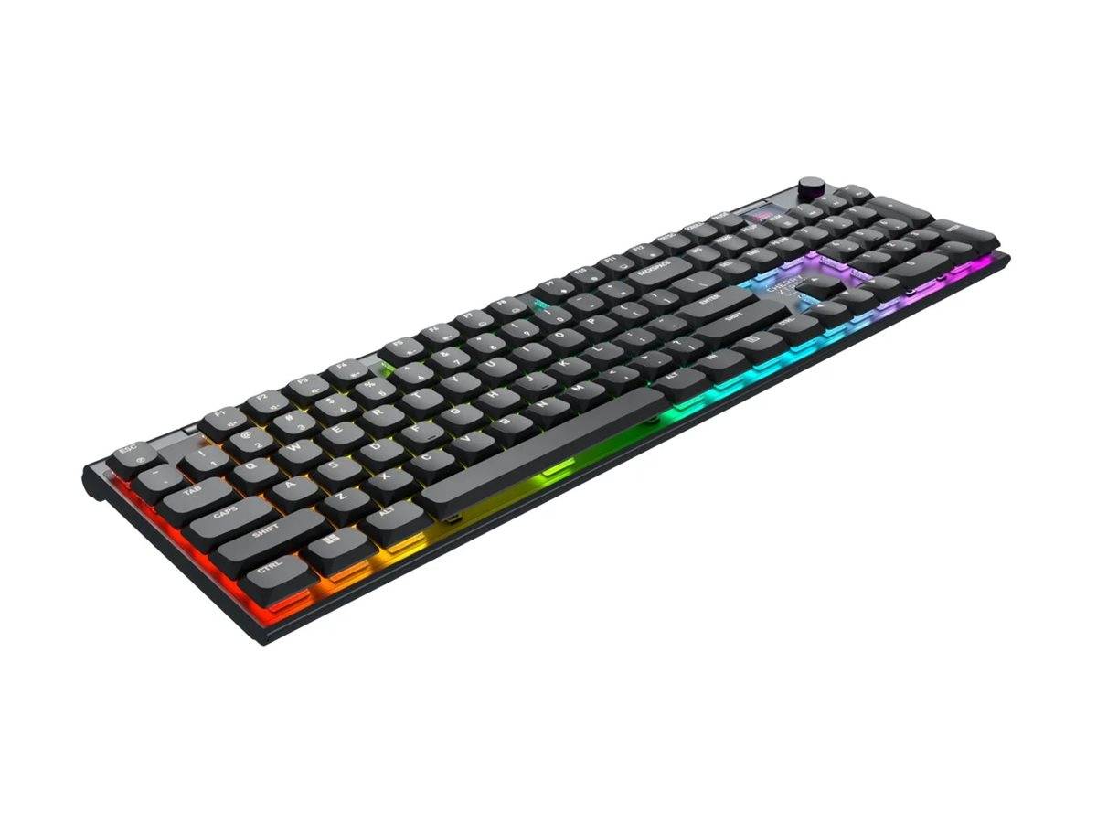Cherry XTRFY MX 10.1 Wireless, Verkabelt & Kabellos, USB + RF Wireless + Bluetooth, Mechanischer Switch, QWERTY, RGB-L