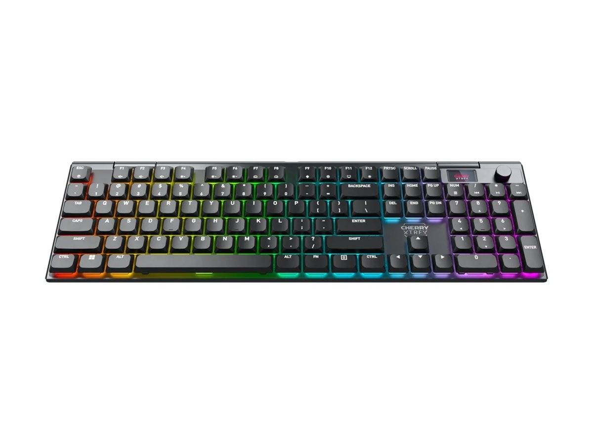 Cherry XTRFY MX 10.1 Wireless, Verkabelt & Kabellos, USB + RF Wireless + Bluetooth, Mechanischer Switch, QWERTY, RGB-L