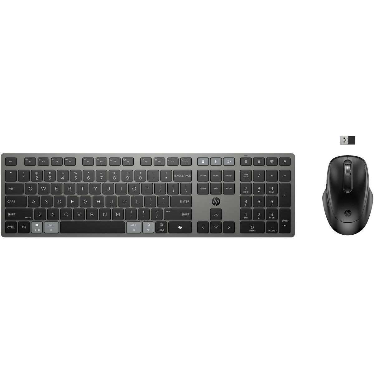 HP 725 - Tastatur-und-Maus-Set - multifunktional, wiederaufladbar, betrieben mit Superkondensator