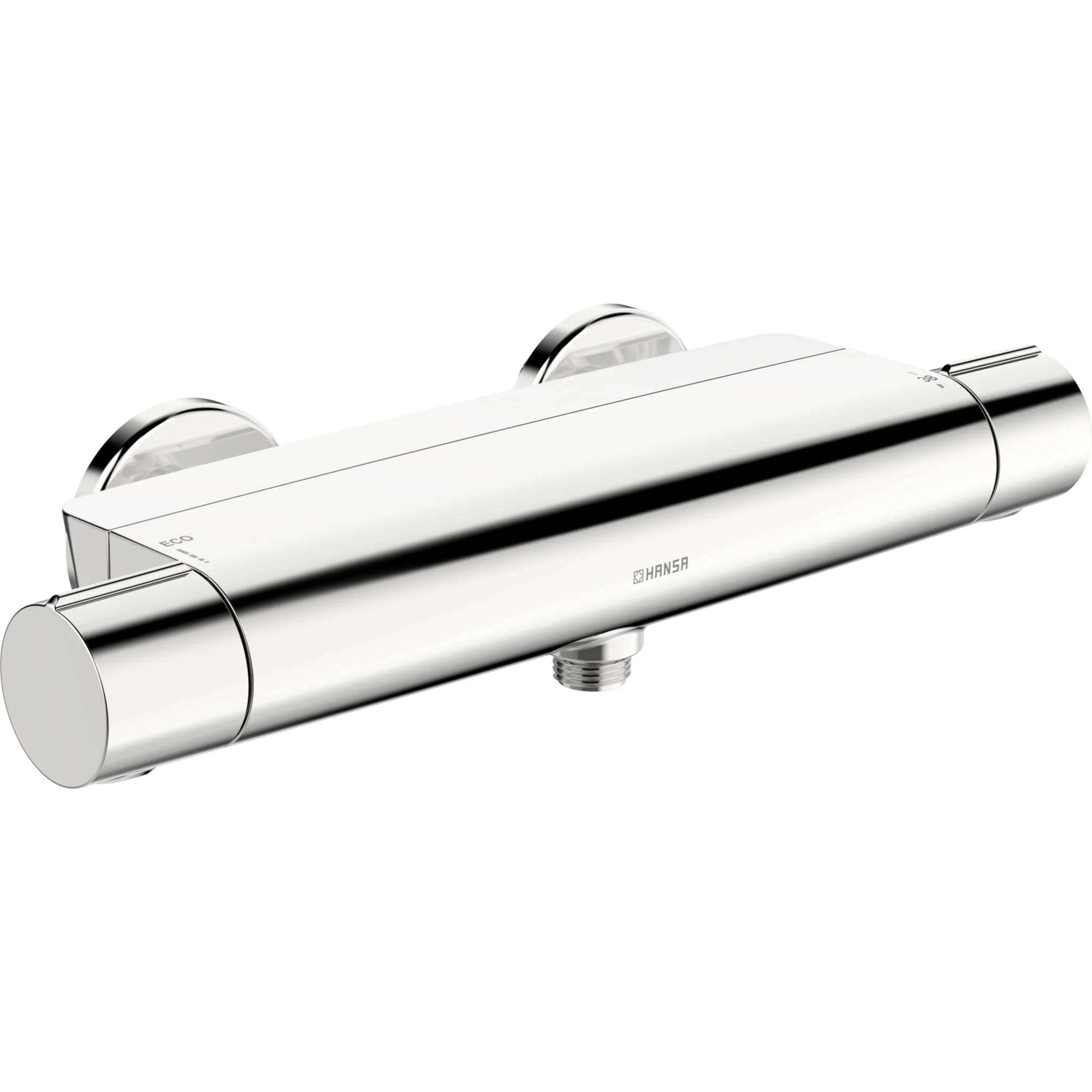 Hansa Optima Duschthermostat, Wandmontage, mit MagShelf-Ablage, Chrom, 65140201