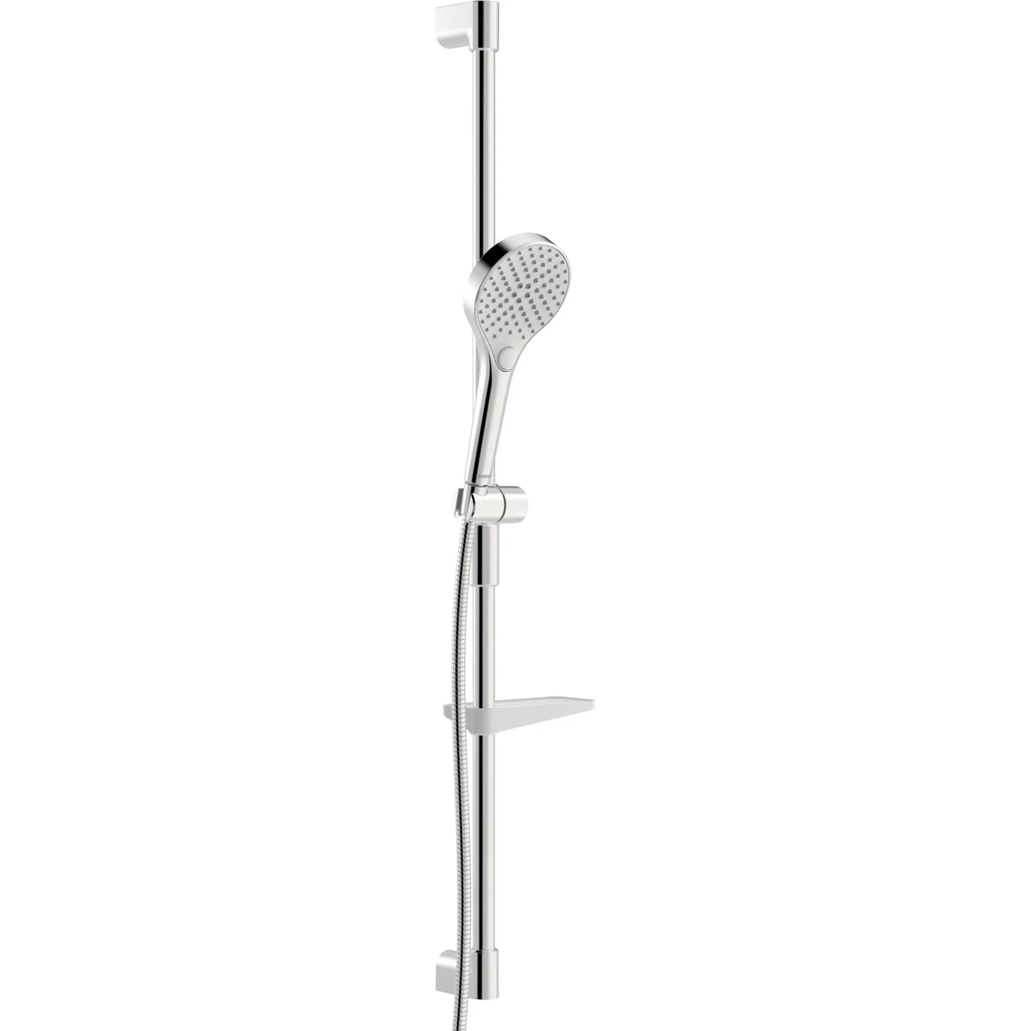 Hansa Viva Wandstangengarnitur, 3-strahlig, Länge 971mm, Brauseschlauch 175cm, Messing/Verbundwerkstoff, Chrom, 44150330