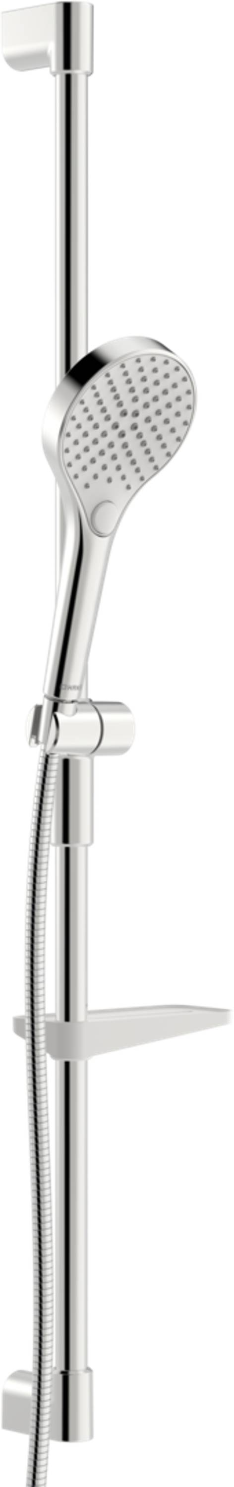Hansa Viva Wandstangengarnitur, 3-strahlig, Länge 971mm, Brauseschlauch 175cm, Messing/Verbundwerkstoff, Chrom, 44150330