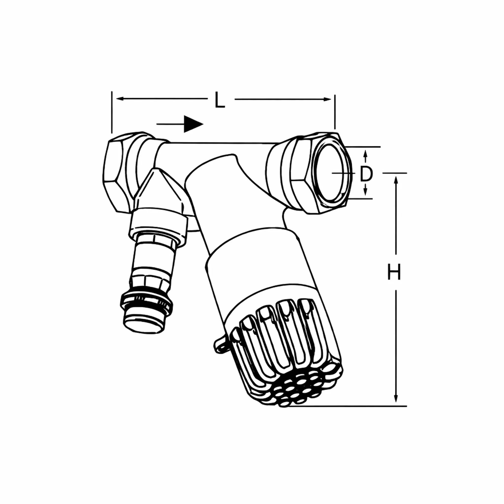 IMI Heimeier THERM-ZERO 3/4 Zoll HT 35-80C FWW 52 Grad, 1 Stk.