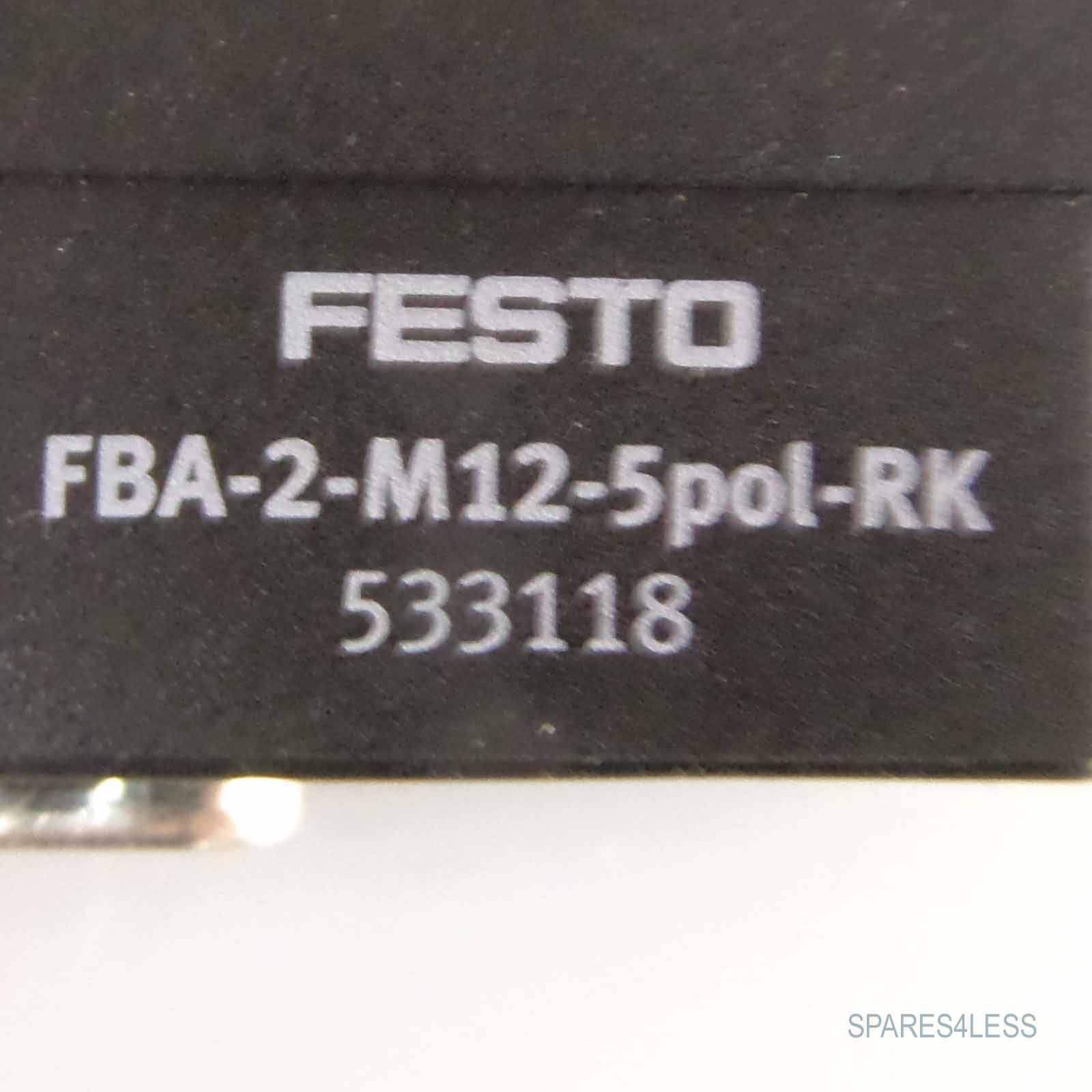 FESTO Festo FBA-2-M12-5POL-RK Busanschluss 533118 (FBA-2-M12-5POL-RK)