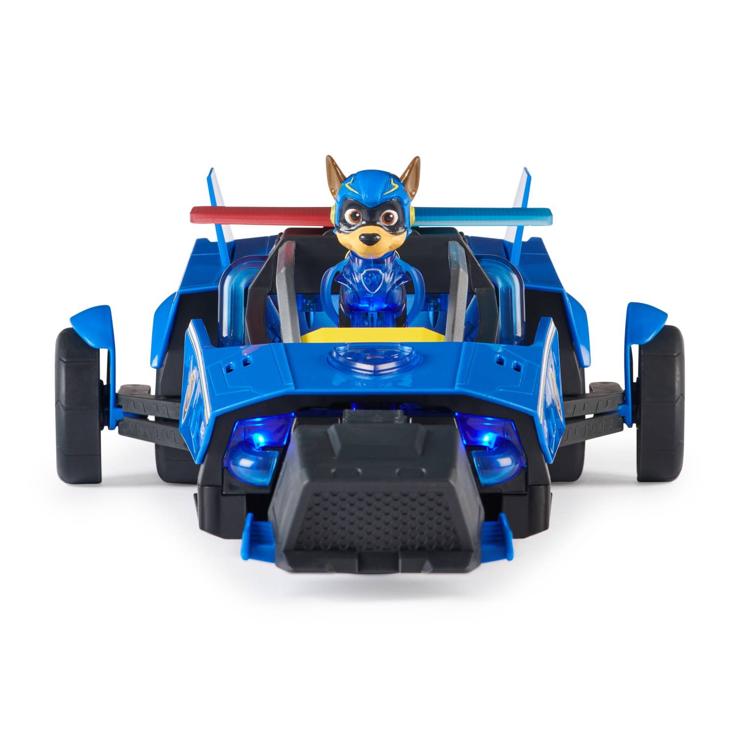 Spin Master PAW Patrol : Der Mighty Kinofilm, 40cm langes Chase Deluxe Superhelden-Raketenfahrzeug