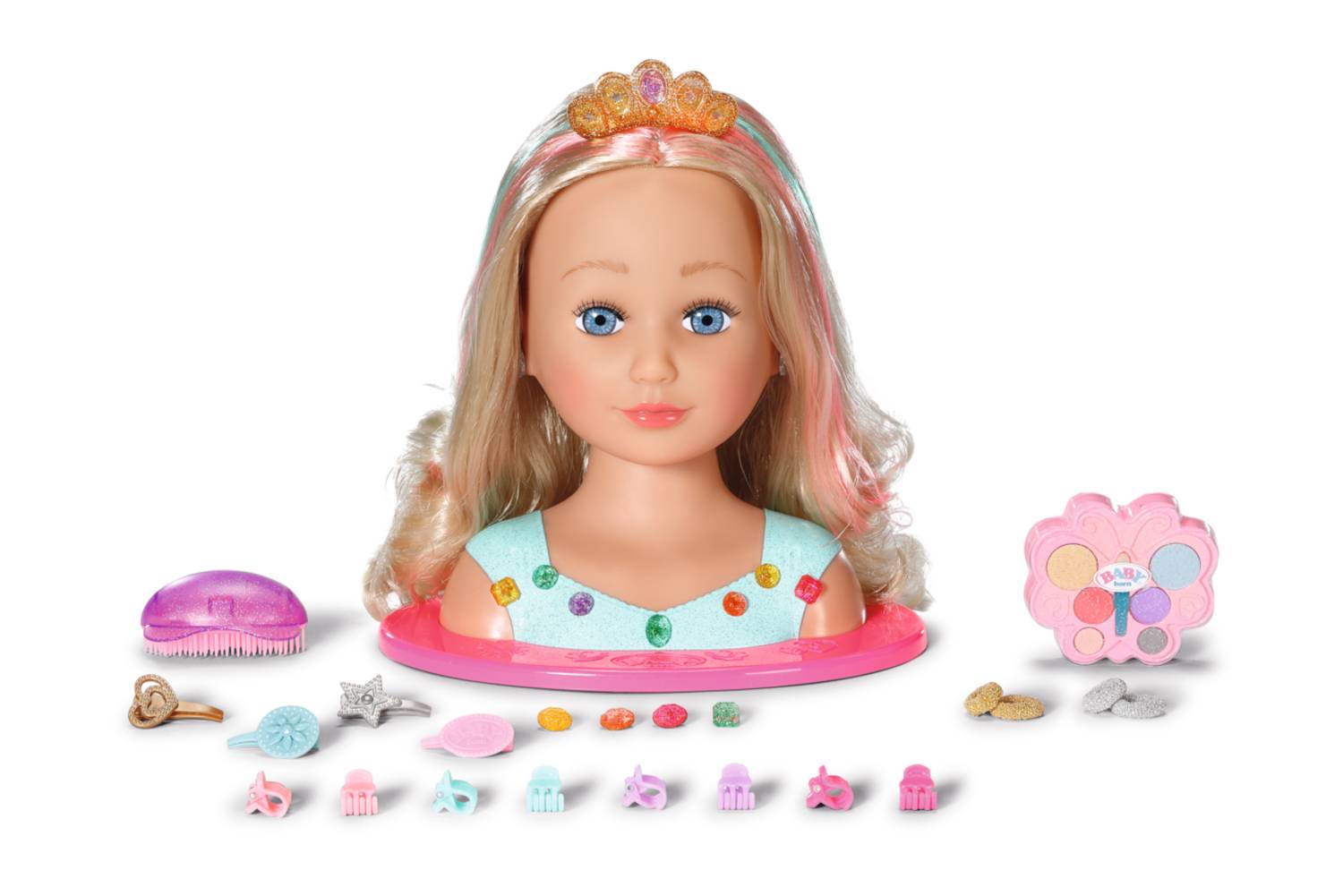 Zapf BABY born Sister Styling Head Princess, Doll make-up & hair styling set, 3 Jahr(e)