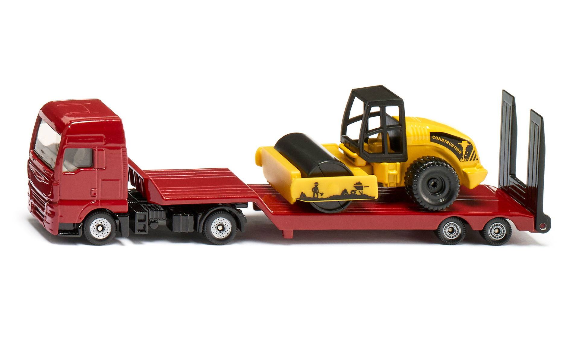 Siku SUPER MAN Lkw mit Straßenwalze