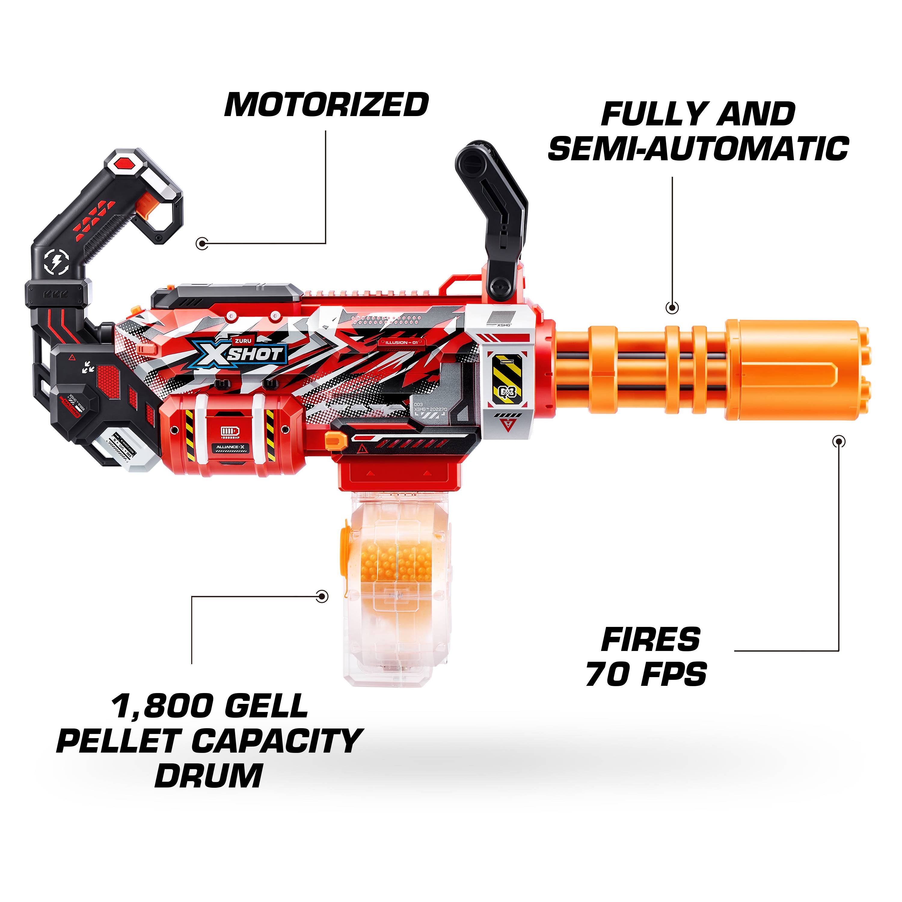 Zuru XSHOT Hyper Gel Gattlin Blaster