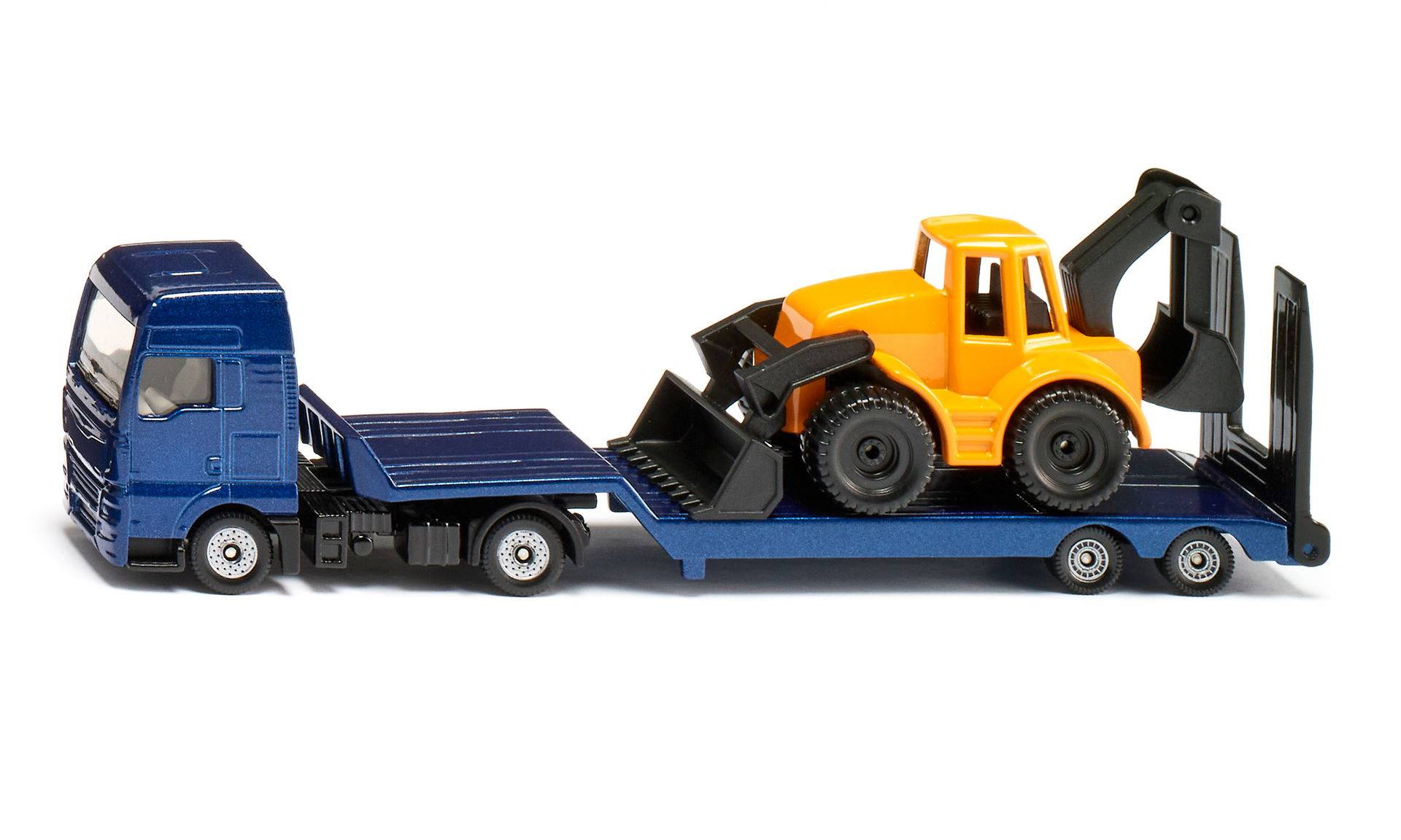 Siku SUPER MAN Lkw mit Baggerlader
