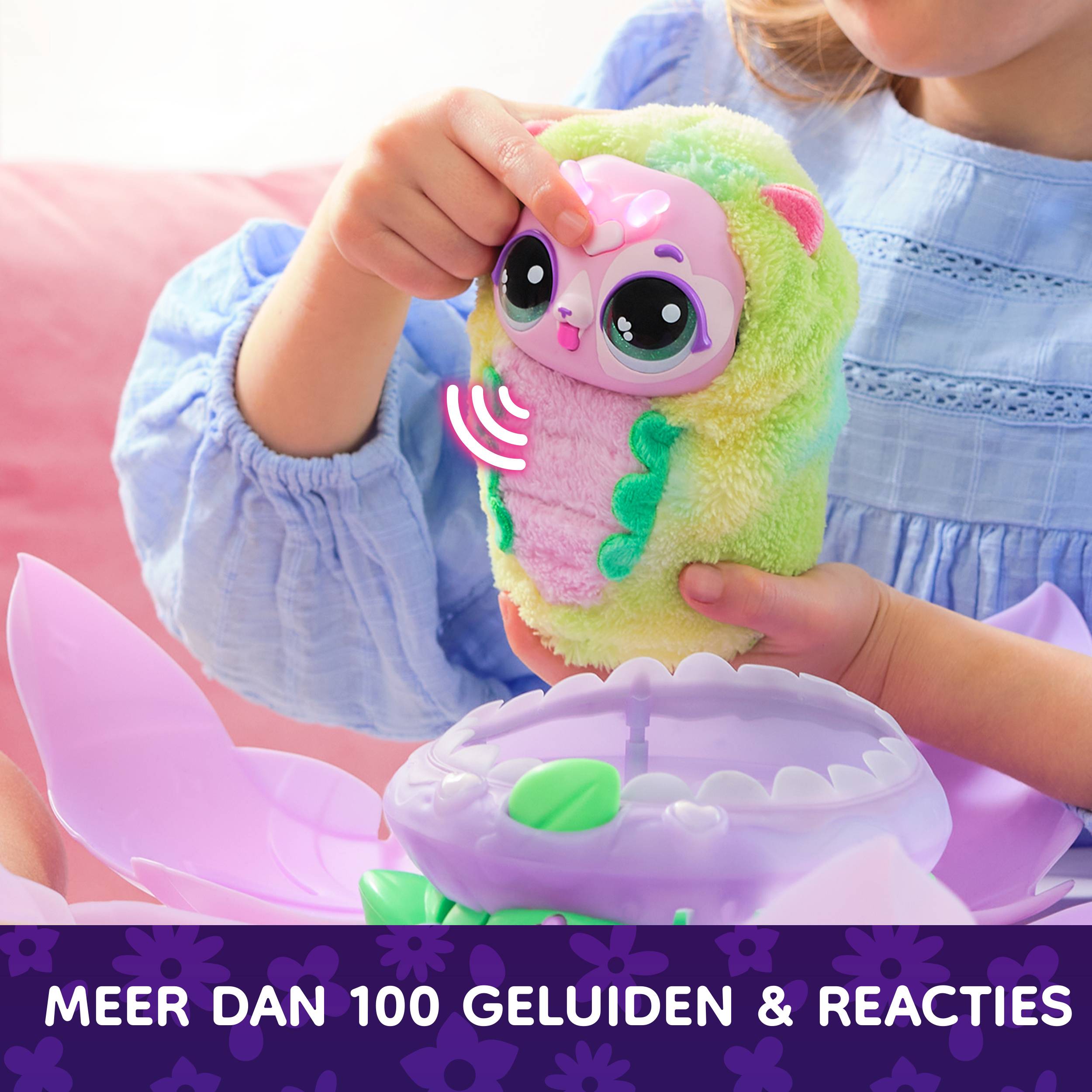 Spin Master Hatchimals Bloomables von - Puppyfly, Interaktives Spielzeug mit Überraschung, doppelter