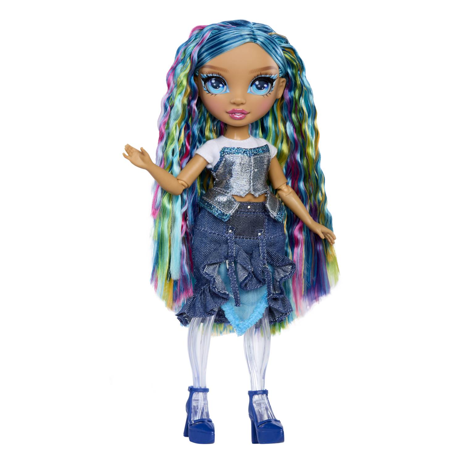 Rainbow High Rainbow Shimmers with Slime Fashion Doll - Skyler (blue), Modepuppe, Weiblich, 4 Jahr(e), Junge/Mädchen, 28