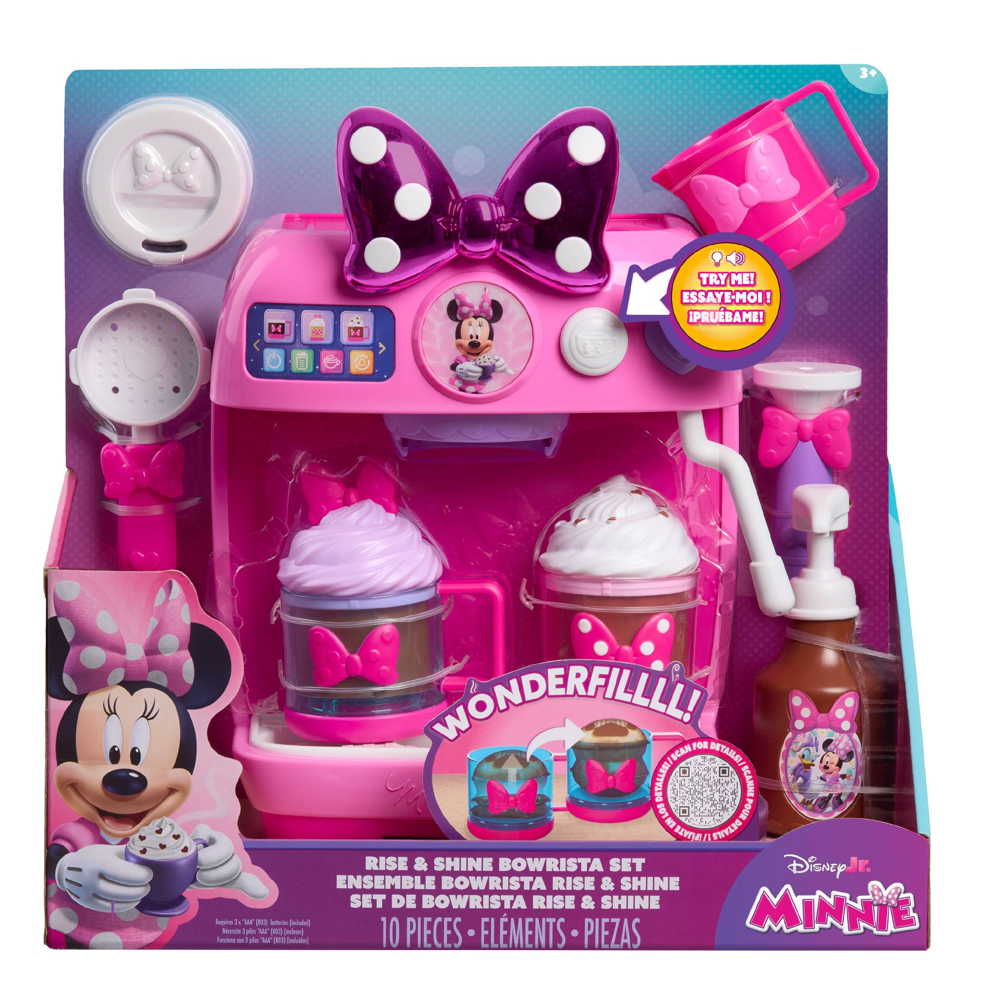 Just Play Disney Junior Minnie Mouse Rise & Shine Bowrista Set
