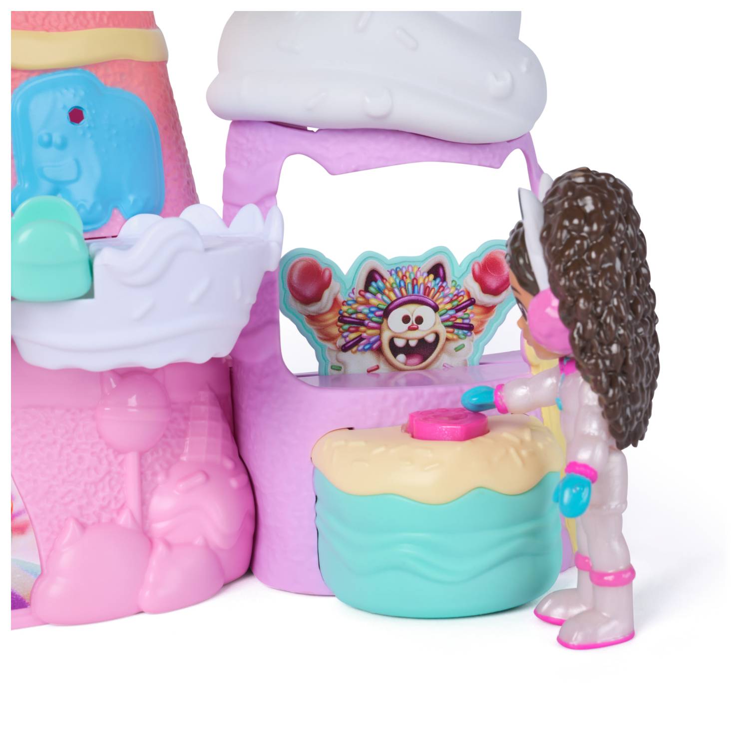 Spin Master Gabby's Dollhouse DREAMWORKS : DER FILM - Zuckerguss-Gebirge Spielset, 12-teiliges