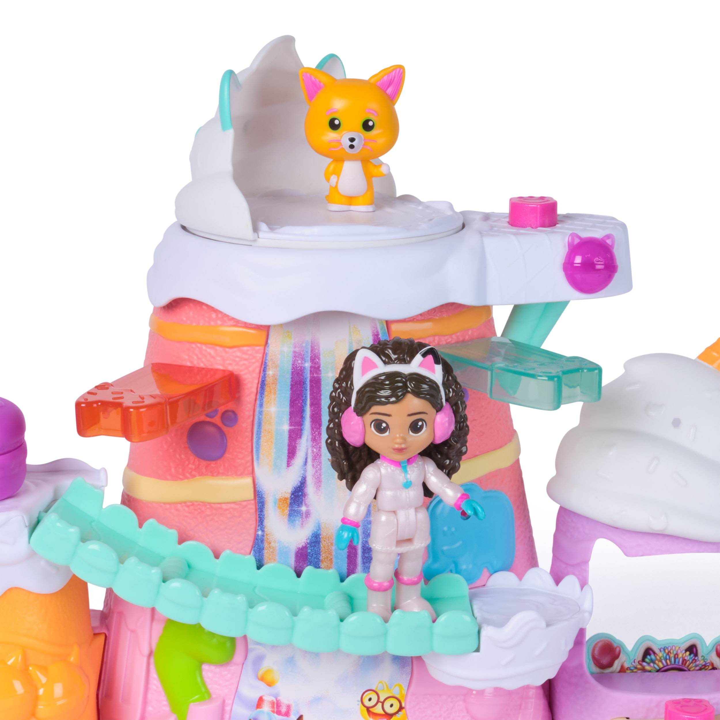 Spin Master Gabby's Dollhouse DREAMWORKS : DER FILM - Zuckerguss-Gebirge Spielset, 12-teiliges