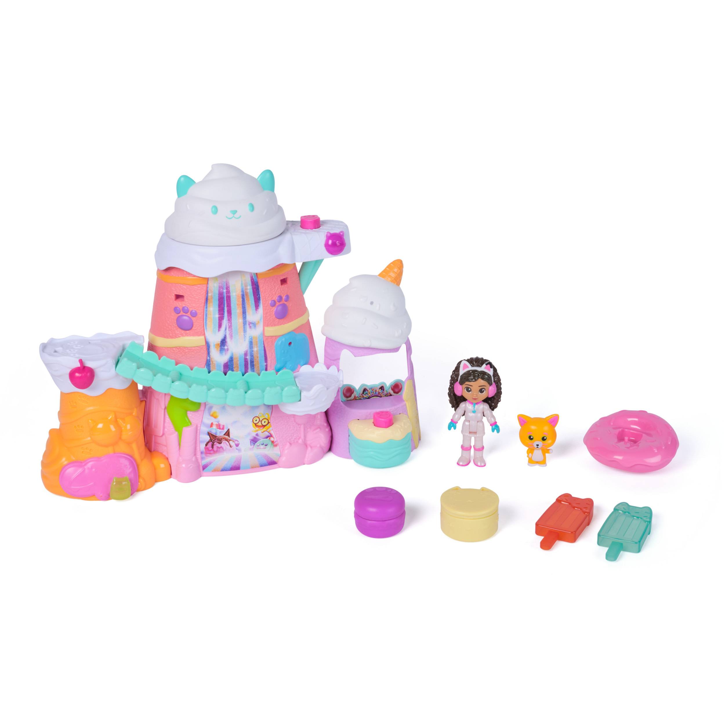 Spin Master Gabby's Dollhouse DREAMWORKS : DER FILM - Zuckerguss-Gebirge Spielset, 12-teiliges
