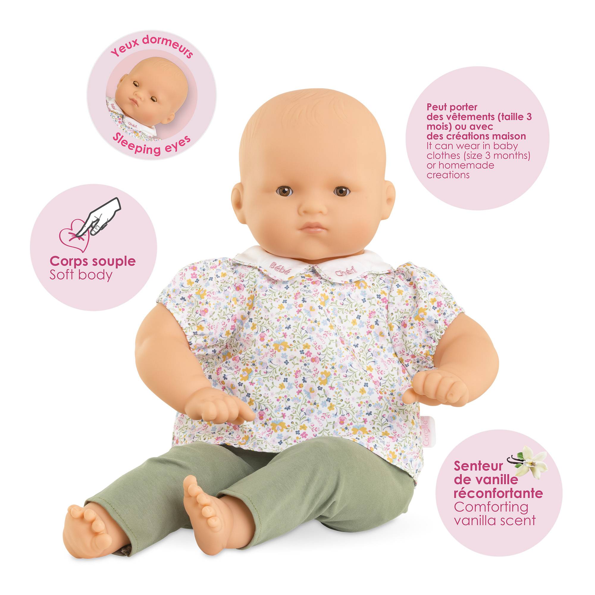 Simba Dickie Corolle 9000170040, Babypuppe, Weiblich, 3 Jahr(e), Junge/Mädchen, 520 mm, 840 g
