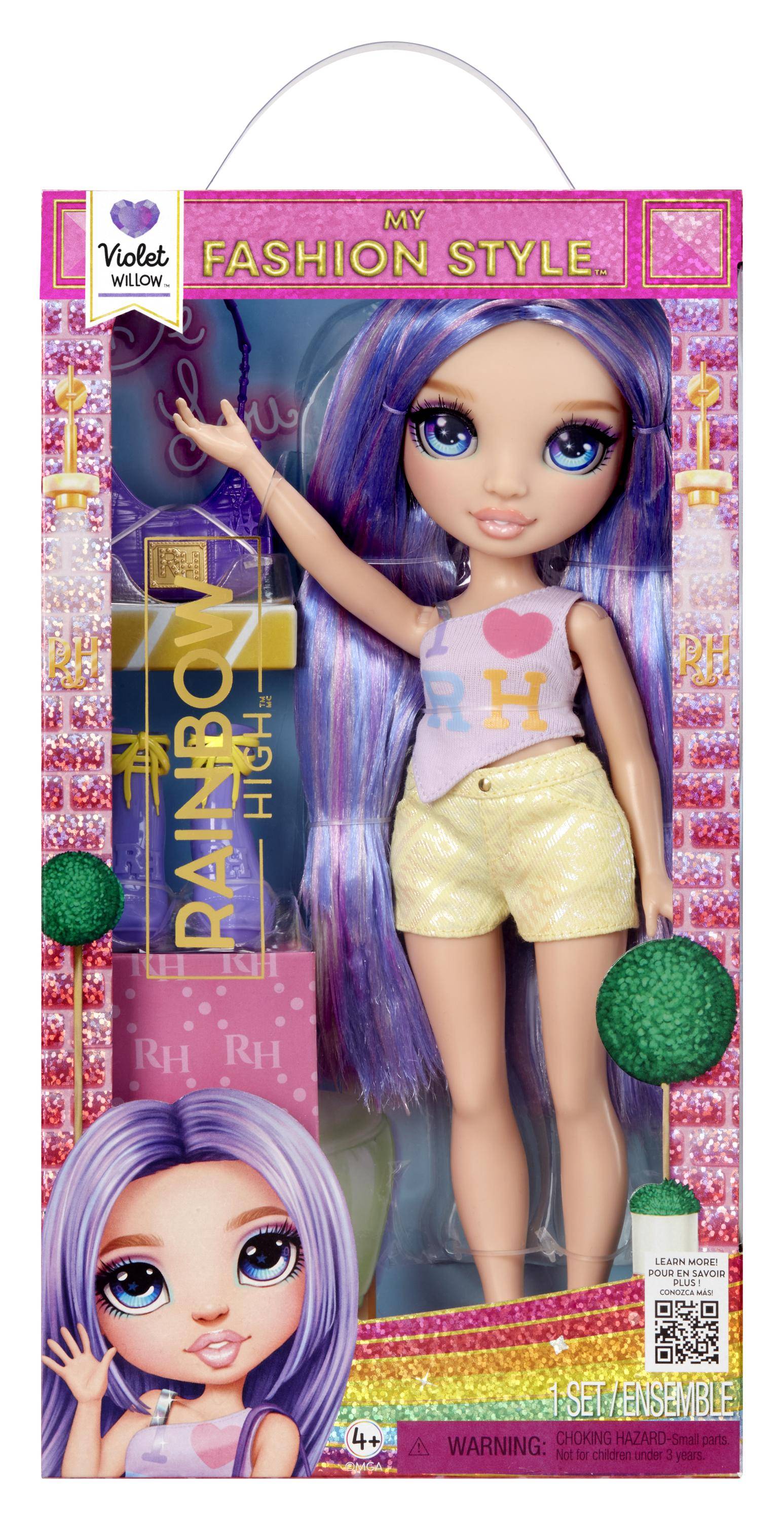 Rainbow High My Fashion Style Fashion Dolls - Violet, Modepuppe, Weiblich, 4 Jahr(e), Junge/Mädchen, 280 mm, Mehrfarbig