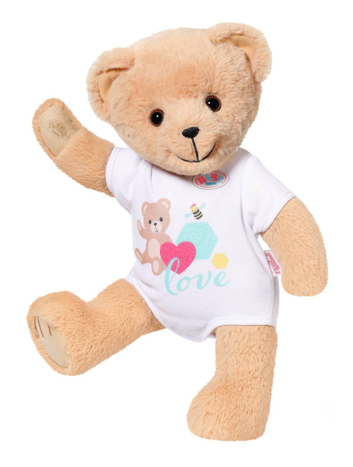 Zapf BABY born @ Singing Teddy (german version), Spielzeug-Bär, 1 Jahr(e), Mit Ton, AAA