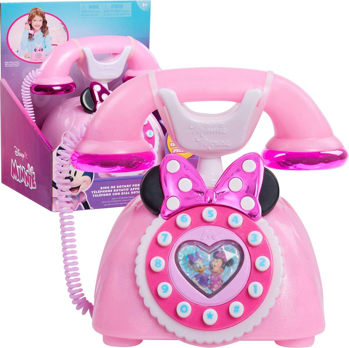 Just Play Disney Junior Minnie Mouse Telefon mit Licht- und Soundeffekten