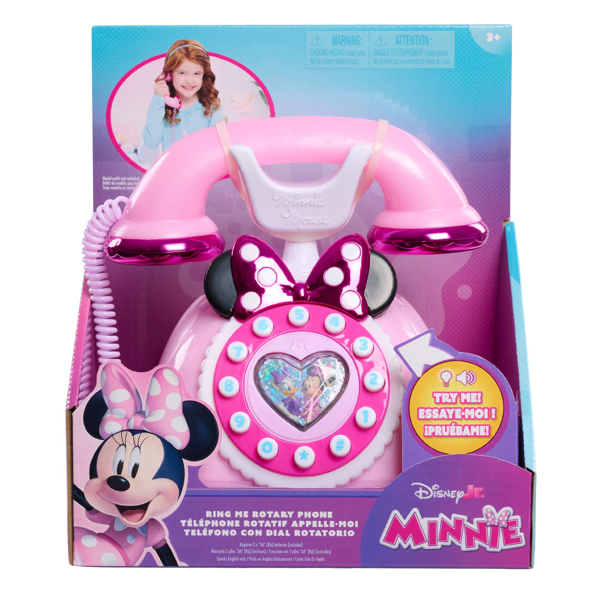 Just Play Disney Junior Minnie Mouse Telefon mit Licht- und Soundeffekten