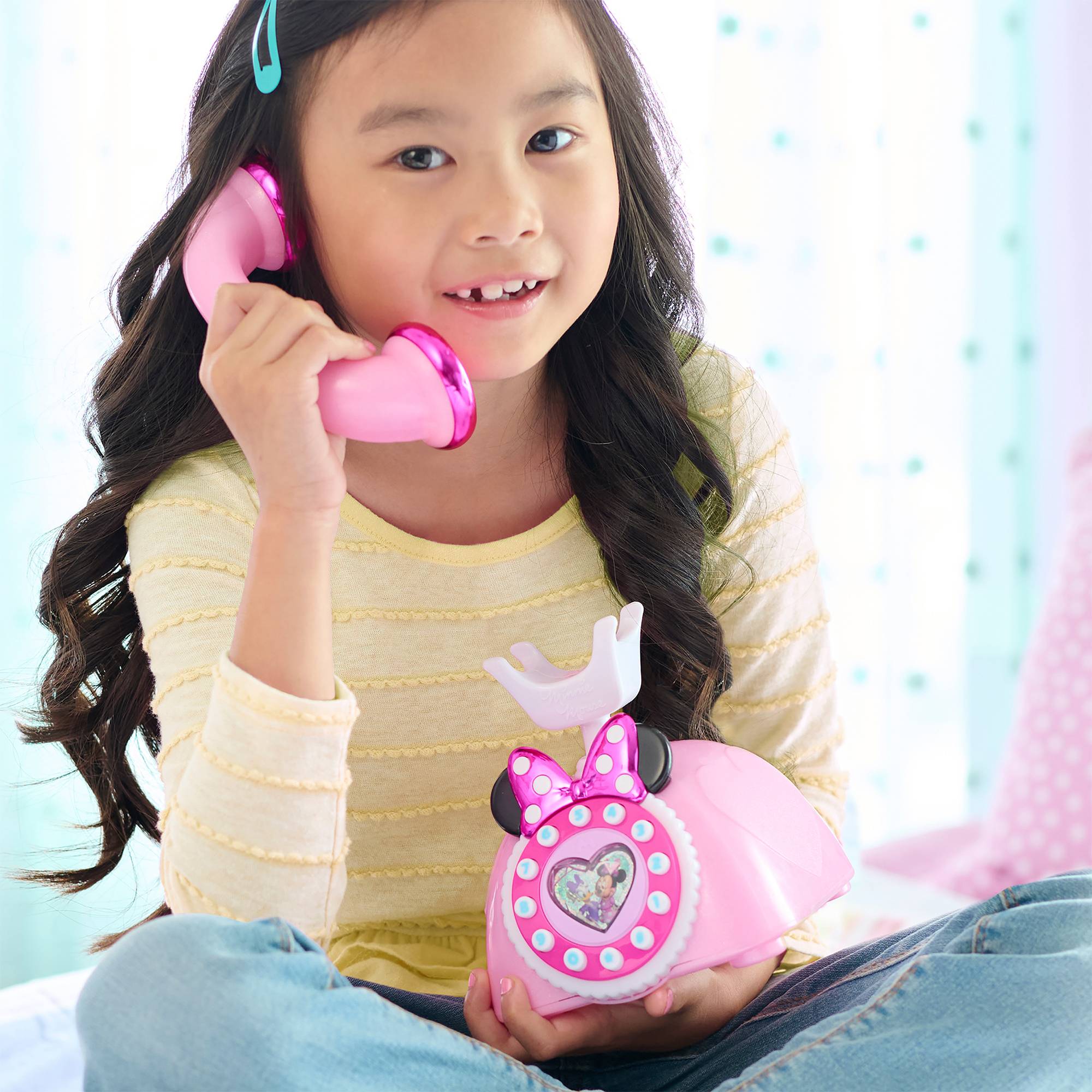 Just Play Disney Junior Minnie Mouse Telefon mit Licht- und Soundeffekten