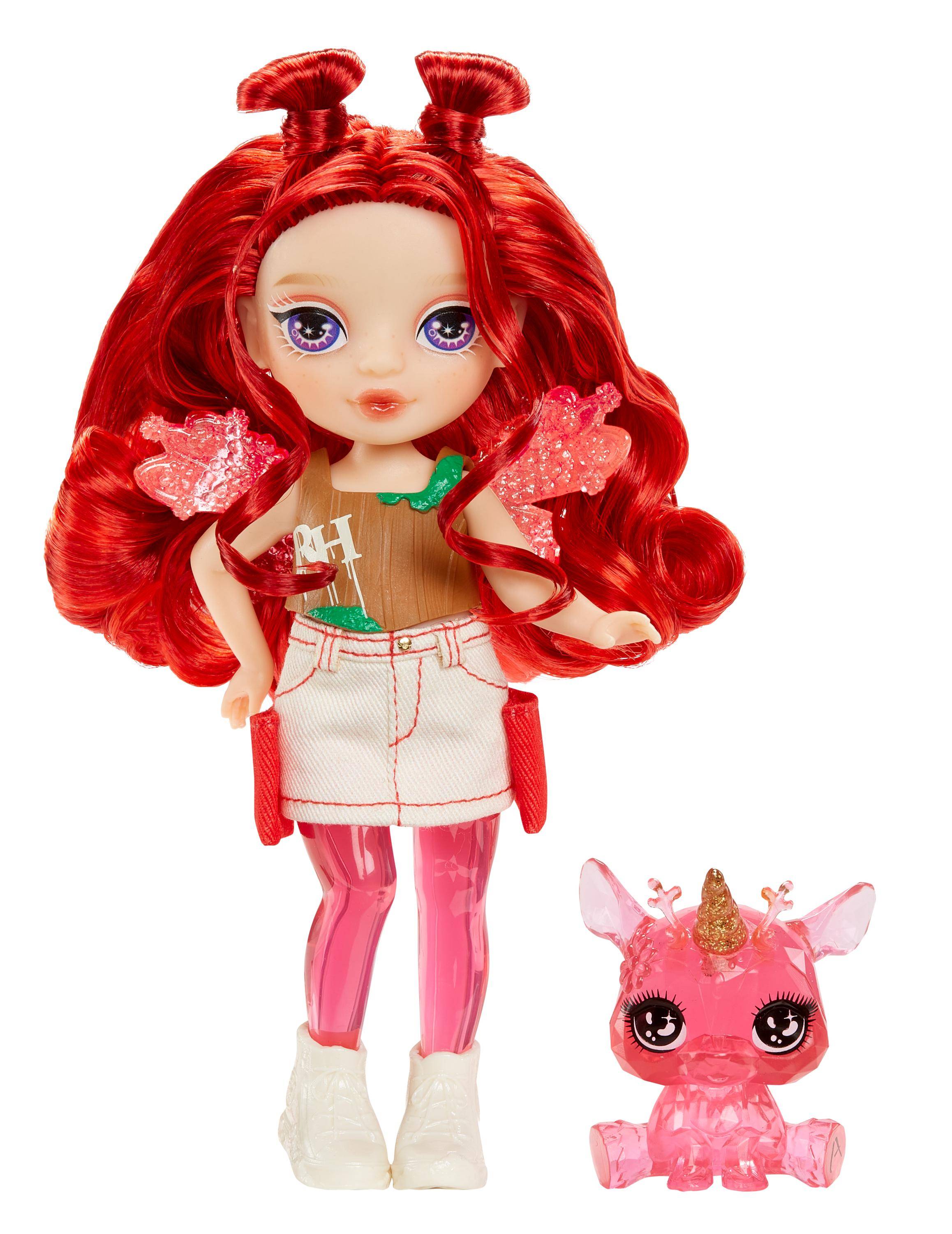 MGA Entertainment Inc. Rainbow High Littles Rainbow Fantasy Fairies Doll- Apple (Red), Modepuppe,