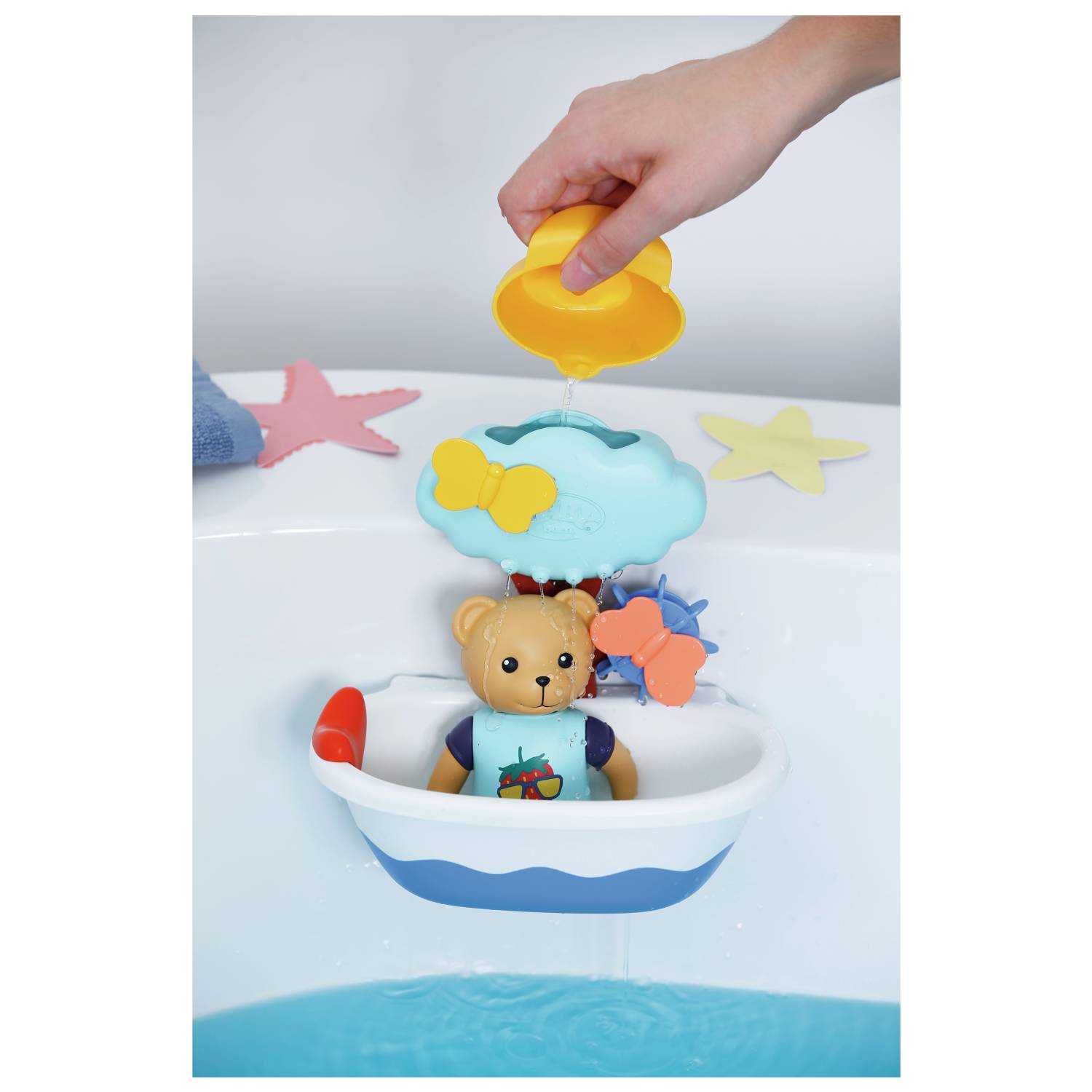 Zapf BABY born Splish Splash Tub with Teddy, Bad-Spieleset, Junge/Mädchen, 1 Jahr(e), Mehrfarbig
