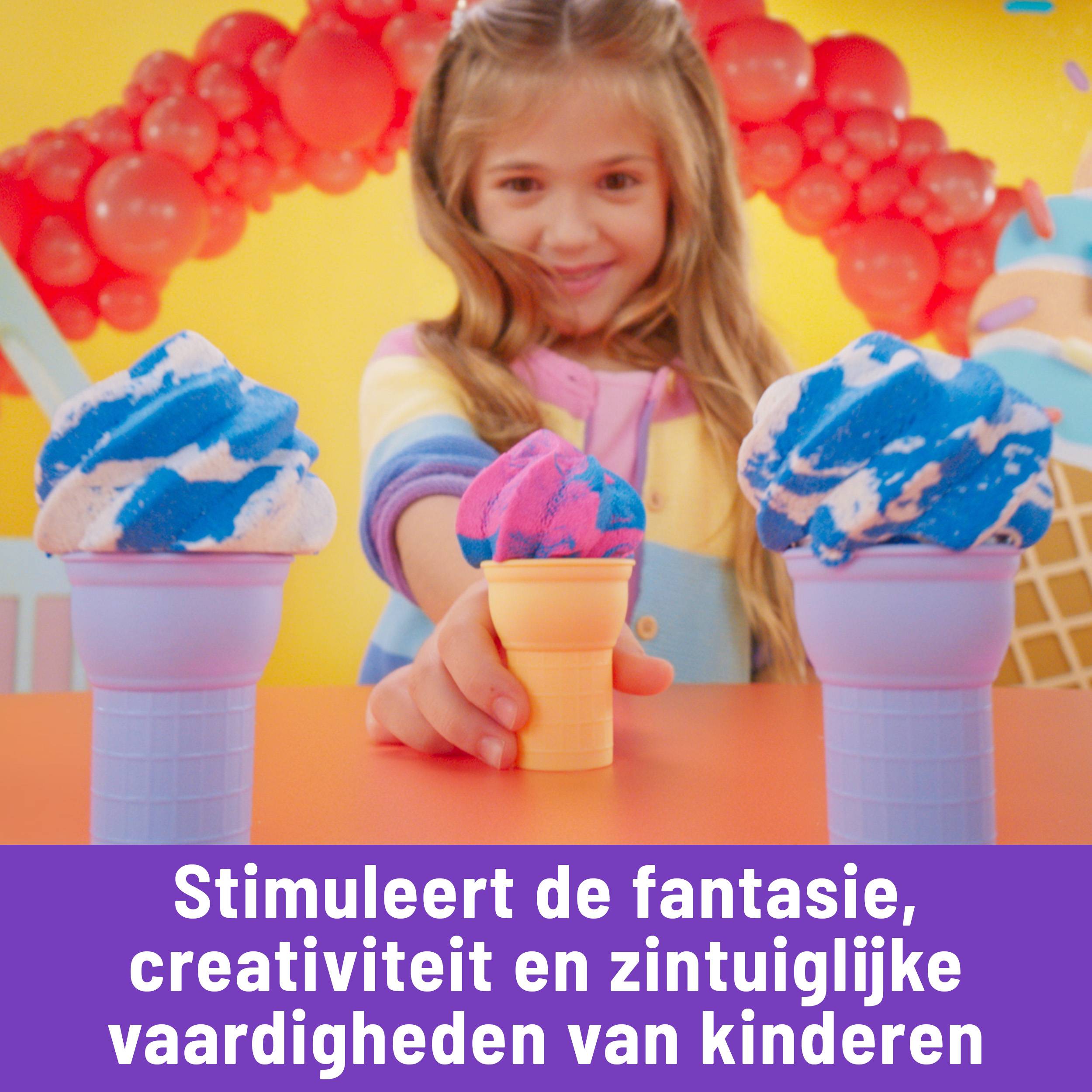 Spin Master Kinetic Sand Softeis Station, Kinetischer Sand für Kinder, 5 Jahr(e), Kunststoff, Mehrfarbig