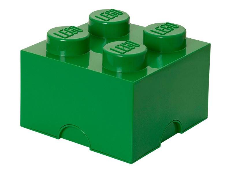 Room Copenhagen LEGO Storage Brick 4 - Aufbewahrungsbox - Dunkelgrün