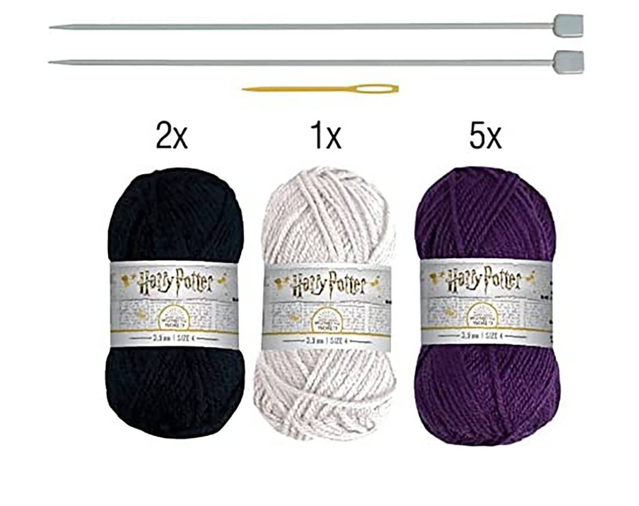 THUMBS UP - ! Harry Potter Strick-Set Türstopper Bus lila