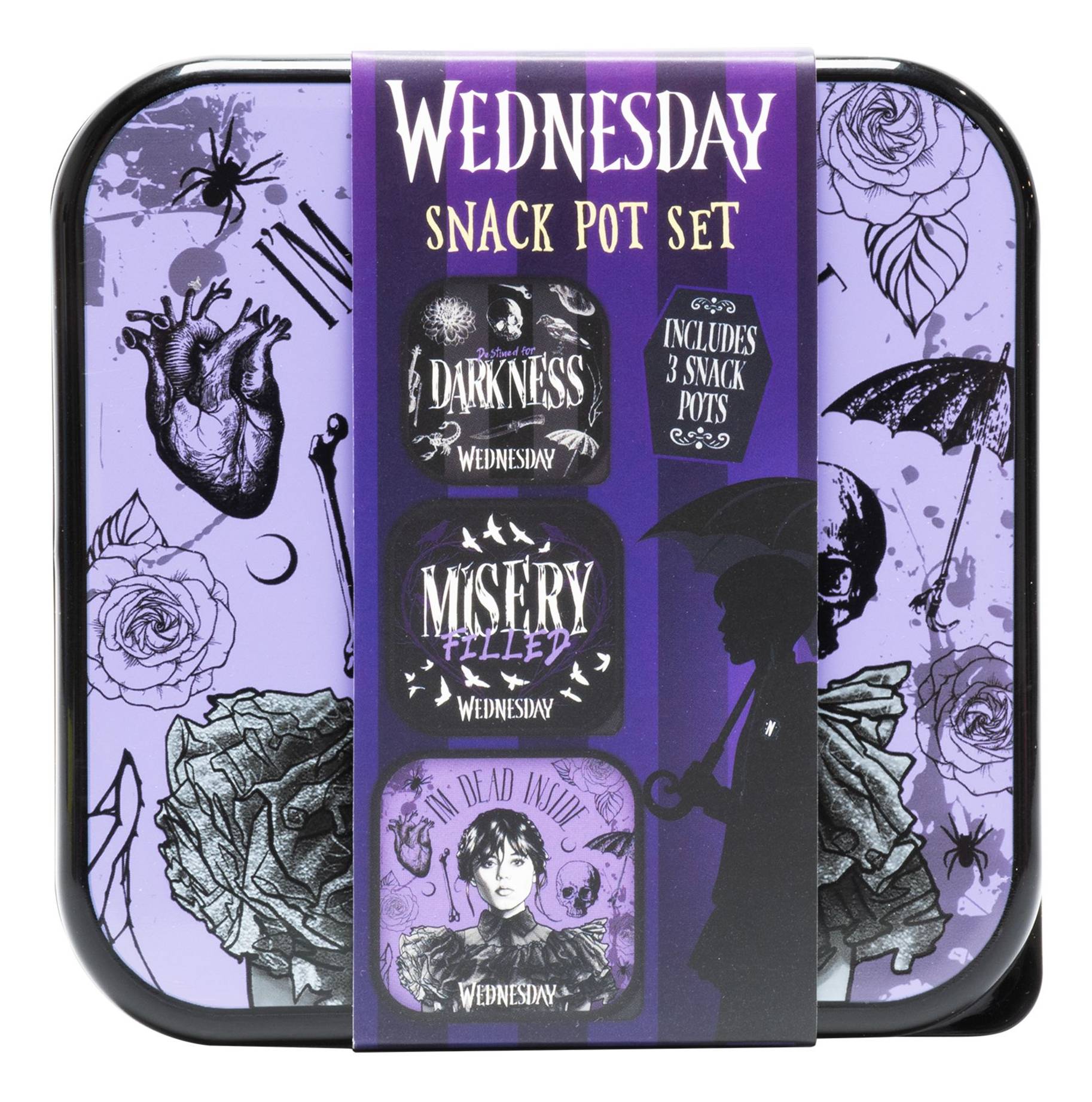 Wednesday - 3 in 1 Snack Boxen Multimedia-Technik Lunchbox