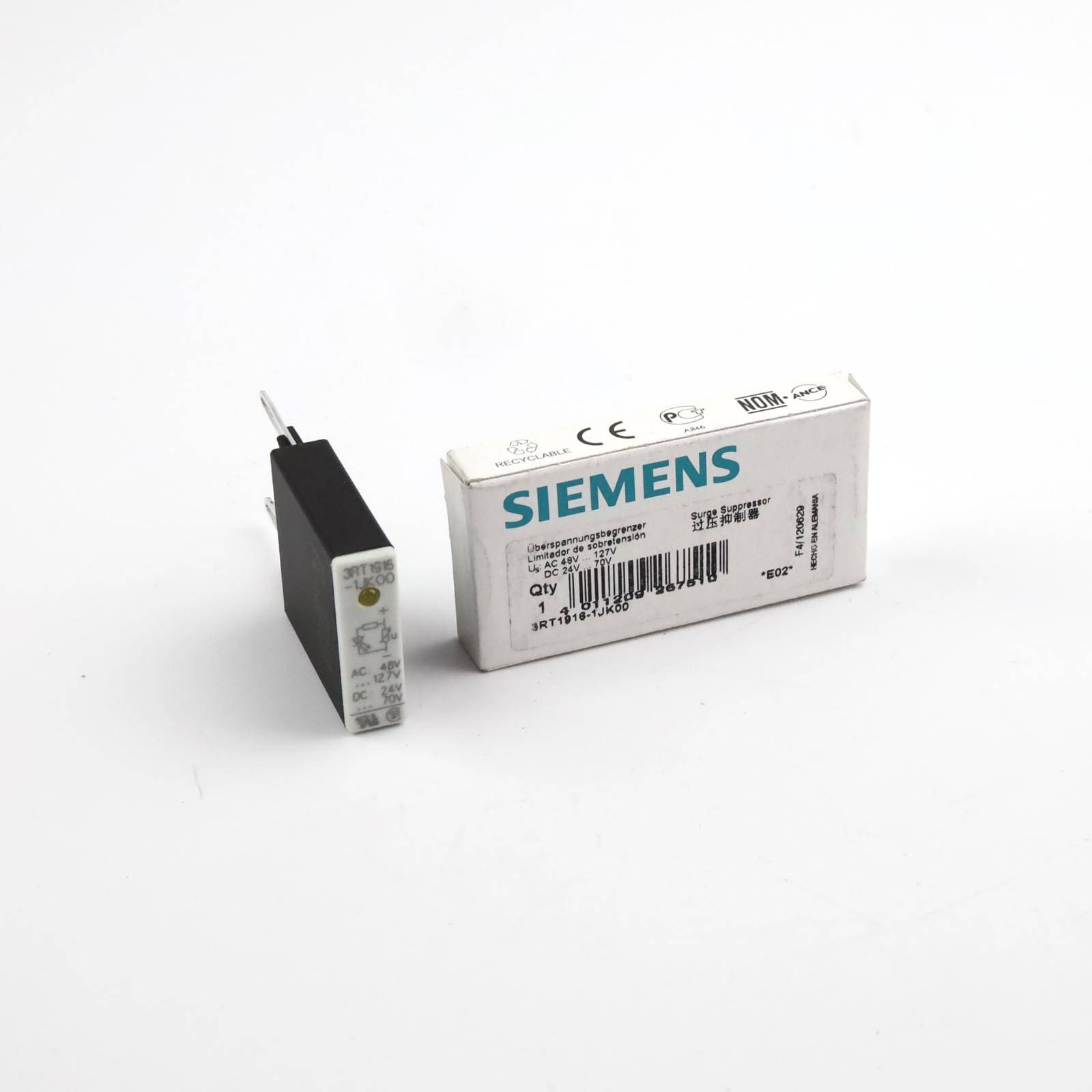 Siemens Überspannungsbegrenzer Varistor 3RT1916-1JK00 48-127VAC 24-70VDC